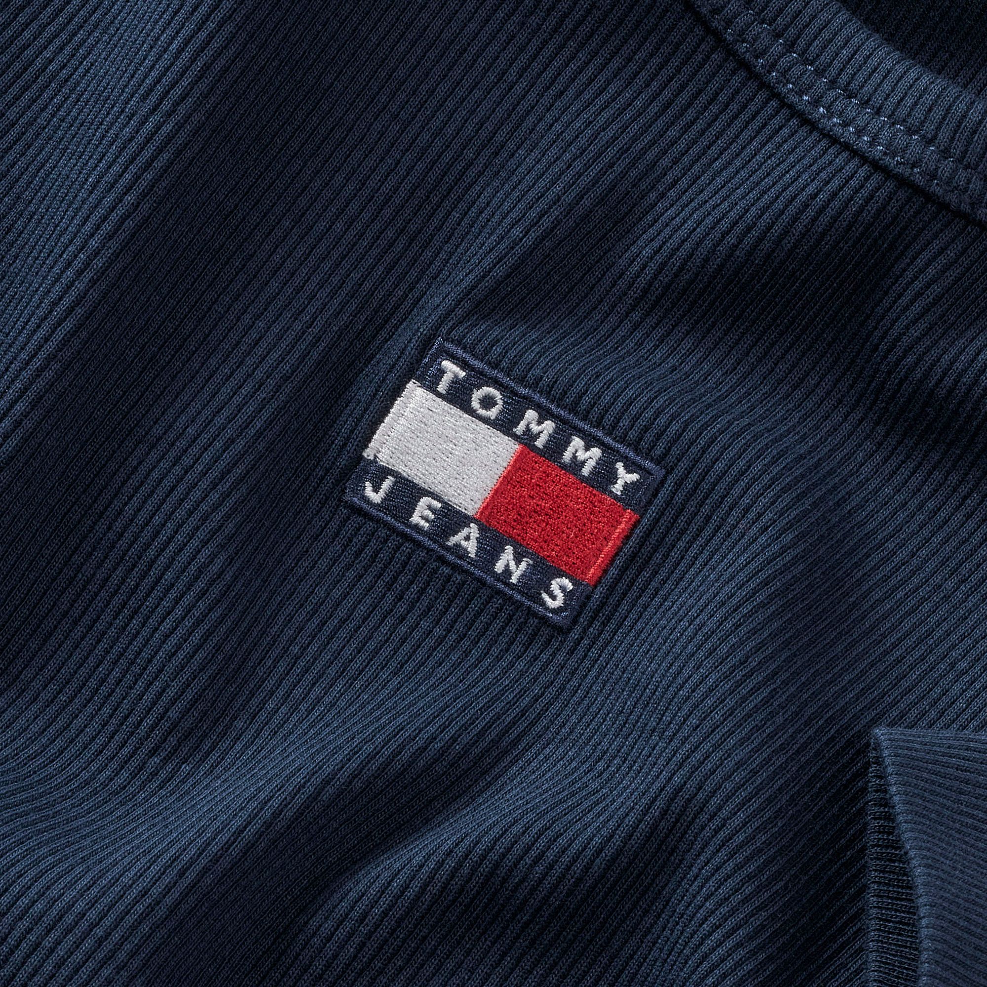 T-shirt Tommy Hilfiger Slim Badge Ribbed Femmes