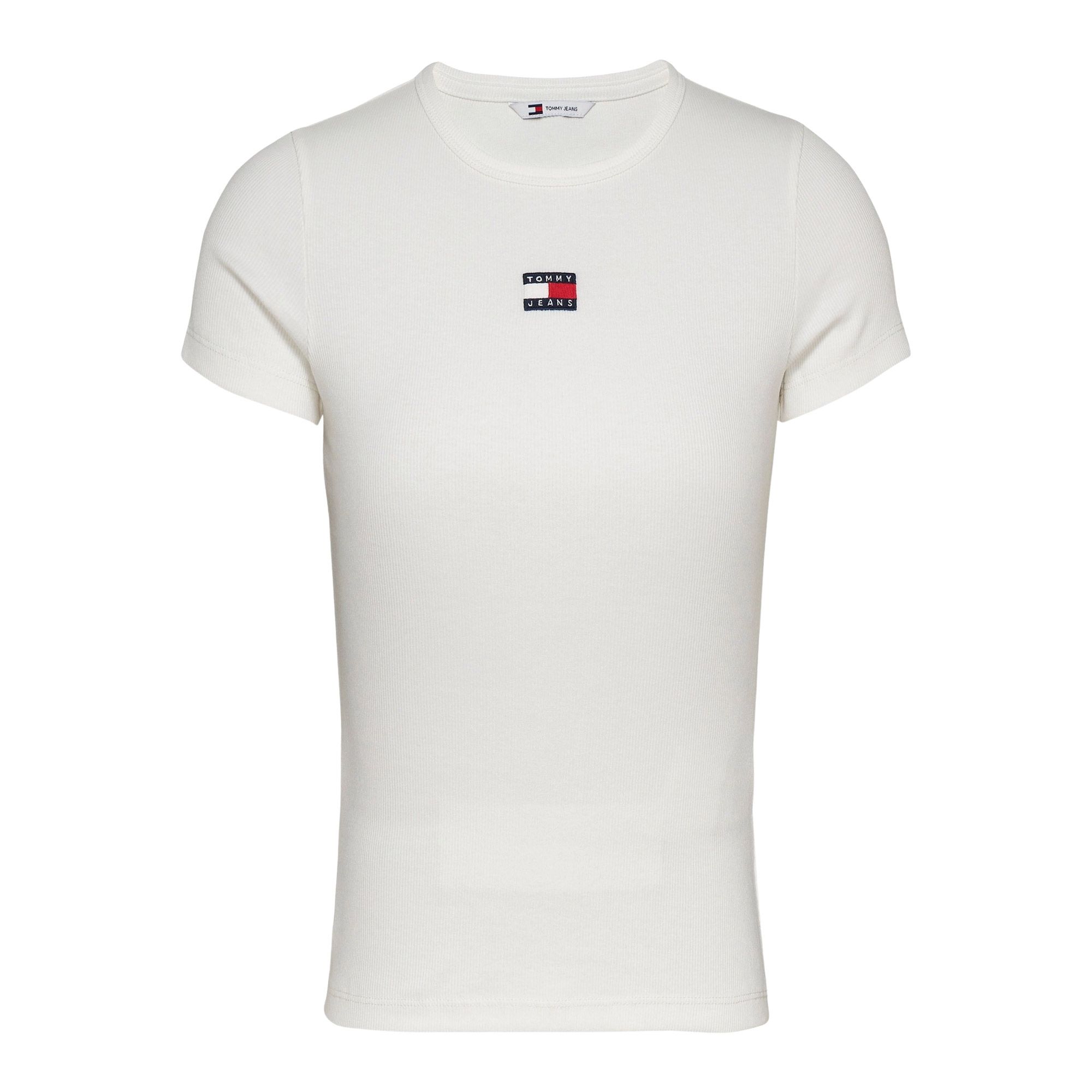 T-shirt Tommy Hilfiger Slim Badge Ribbed Femmes