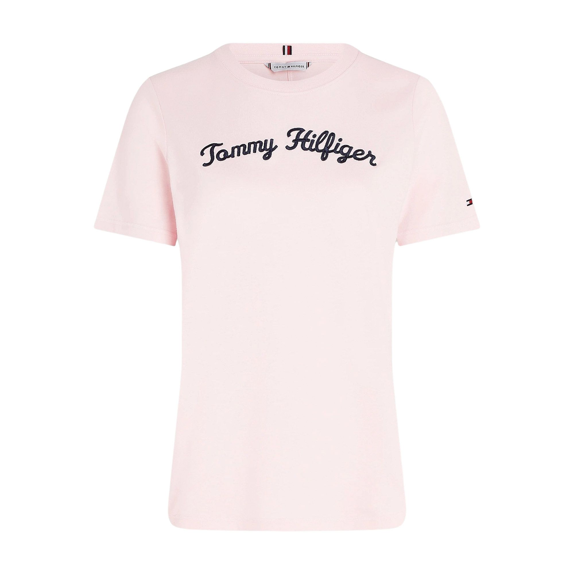 Tommy Hilfiger Regular Script Logo Crew Shirt Dames