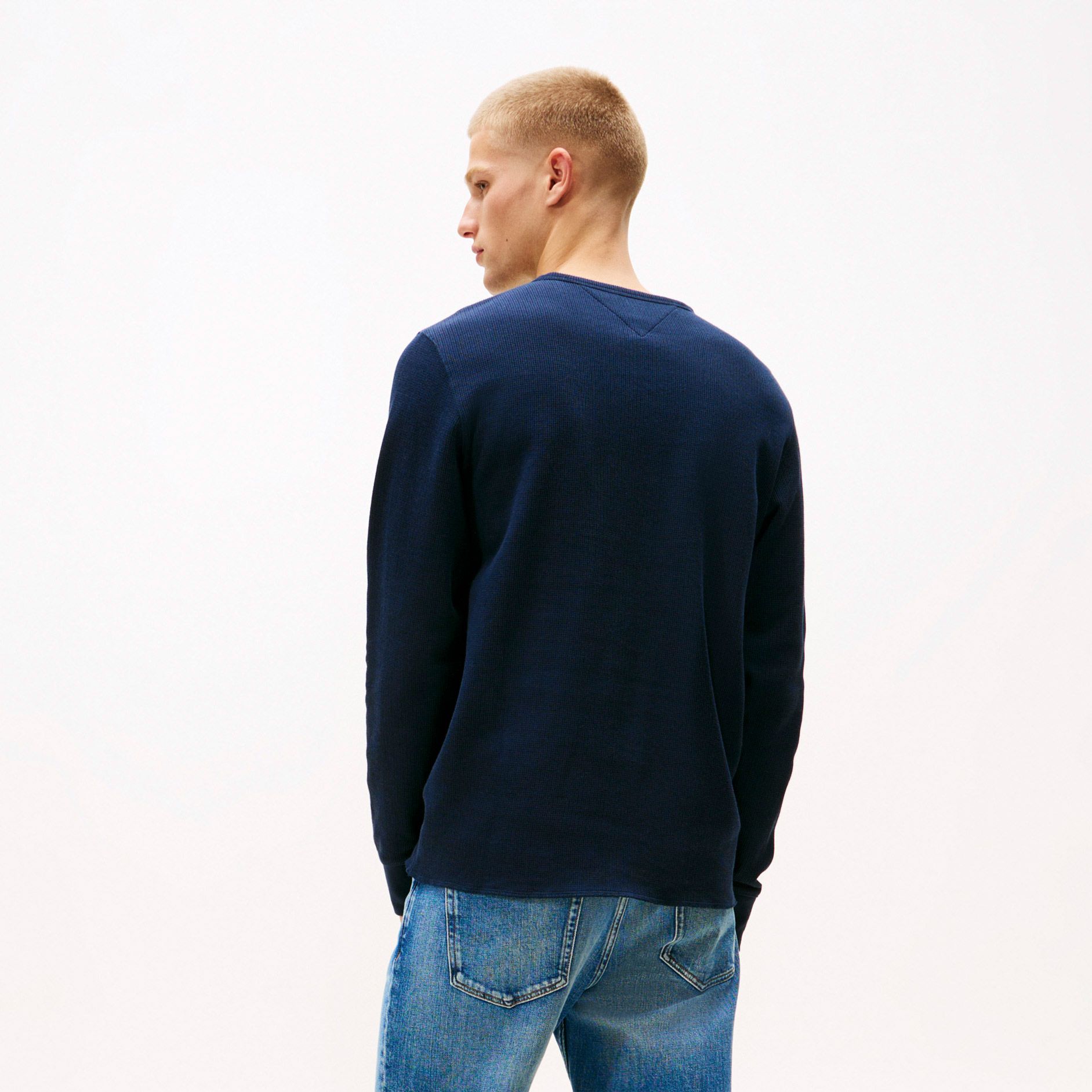 Tommy Hilfiger Slim Waffle Longsleeve Shirt Heren