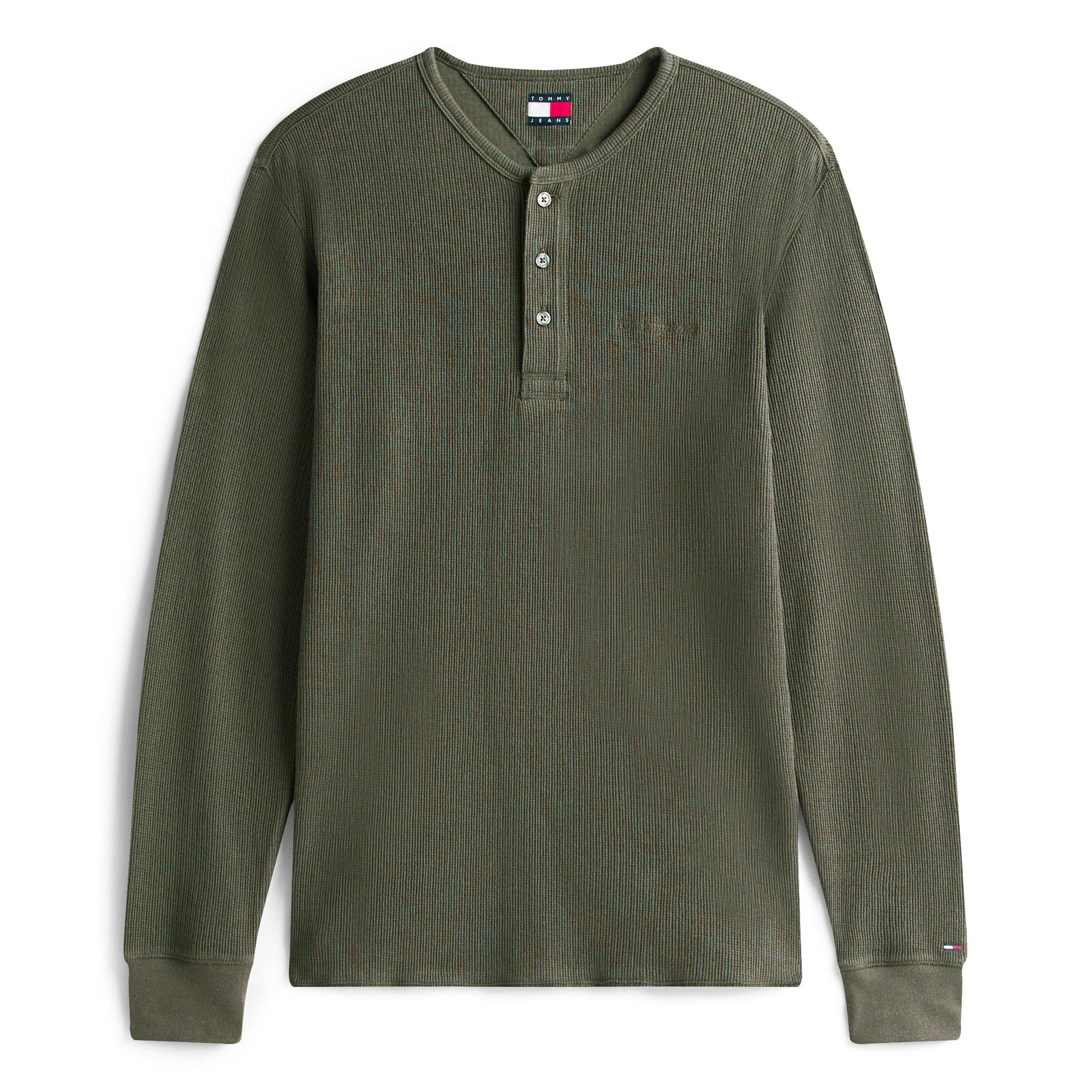 Tommy Hilfiger Slim Waffle Longsleeve Shirt Heren