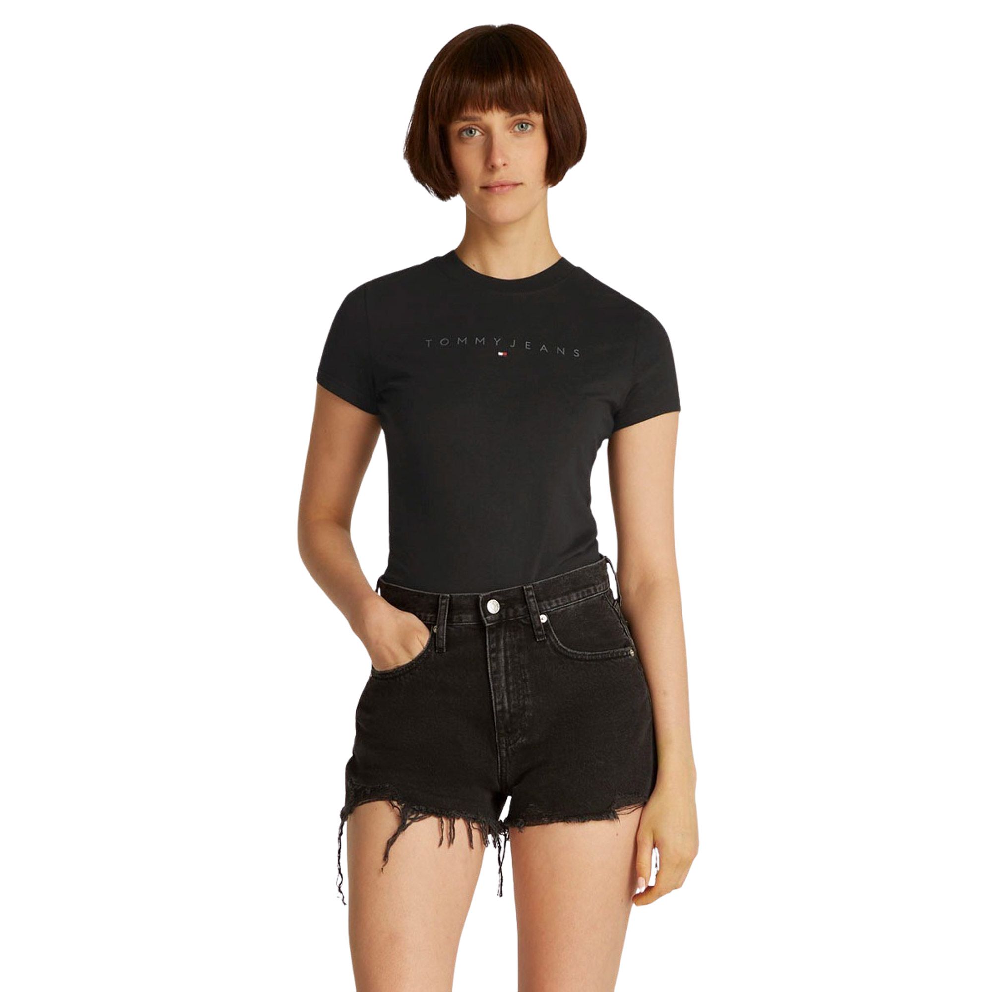 T-shirt Tommy Hilfiger Slim Tonal Linear Femmes