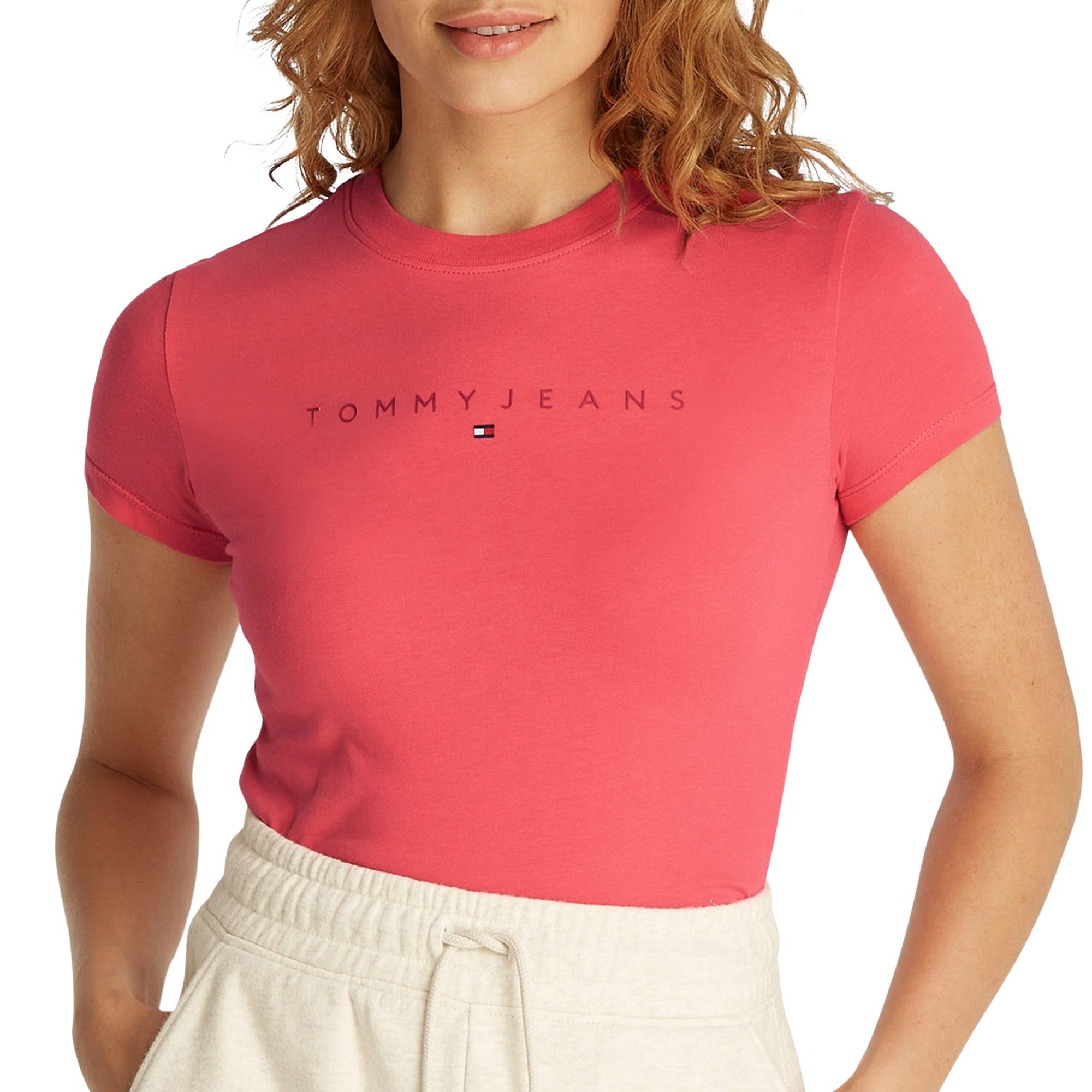T-shirt Tommy Hilfiger Slim Tonal Linear Femmes