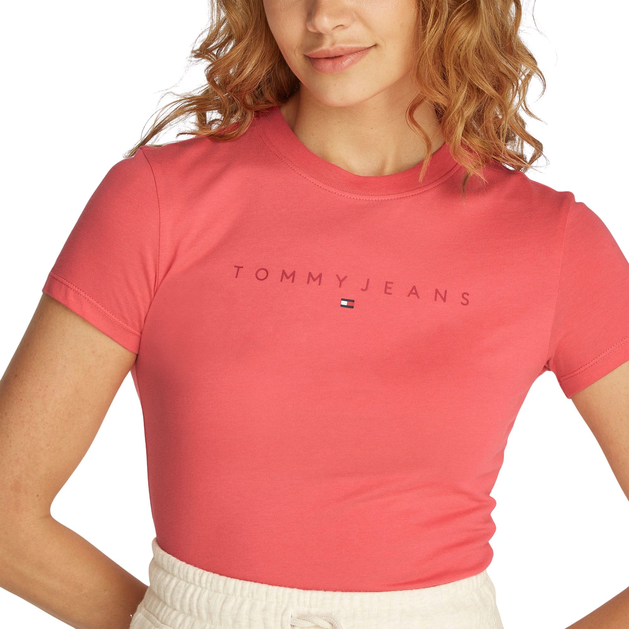 T-shirt Tommy Hilfiger Slim Tonal Linear Femmes