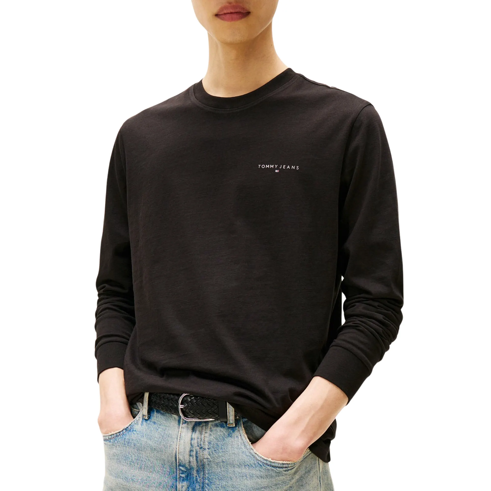 Tommy Hilfiger Slim Linear Chest Logo Longsleeve Shirt Heren