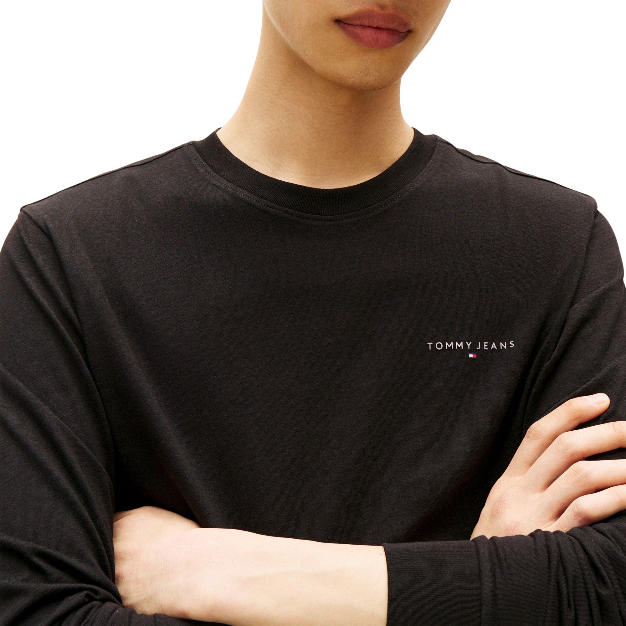 Tommy Hilfiger Slim Linear Chest Logo Longsleeve Shirt Heren