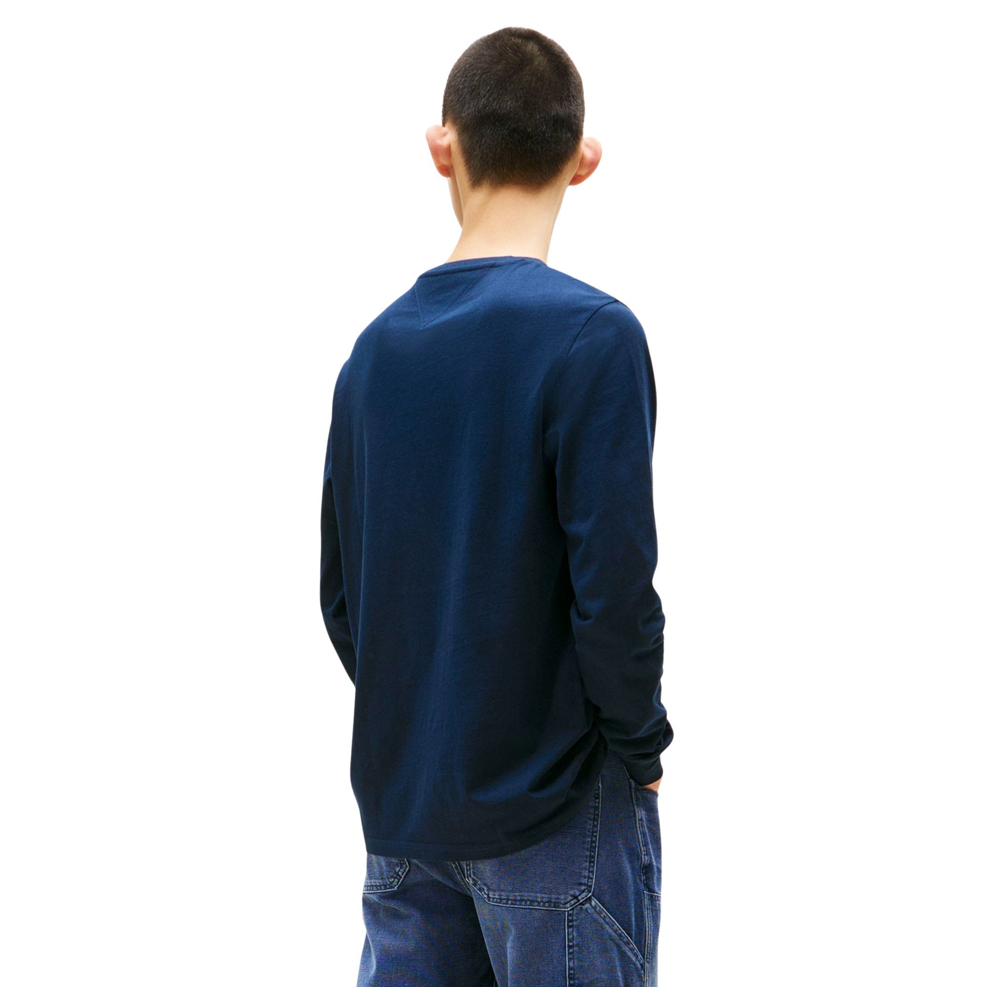 T-shirt Tommy Hilfiger Slim Linear Chest Logo Longsleeve Hommes