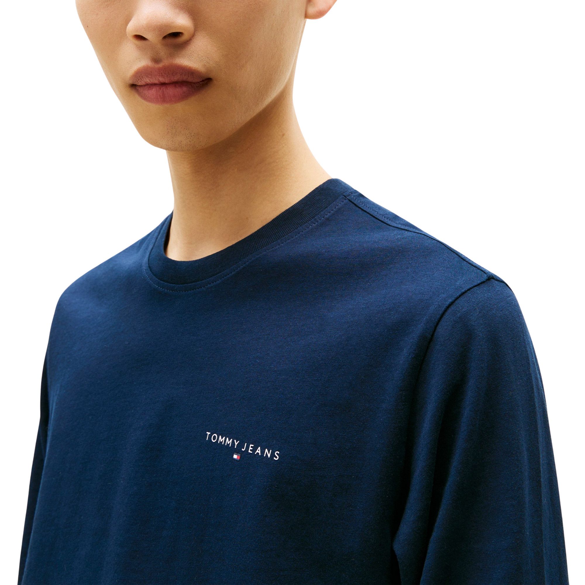 T-shirt Tommy Hilfiger Slim Linear Chest Logo Longsleeve Hommes