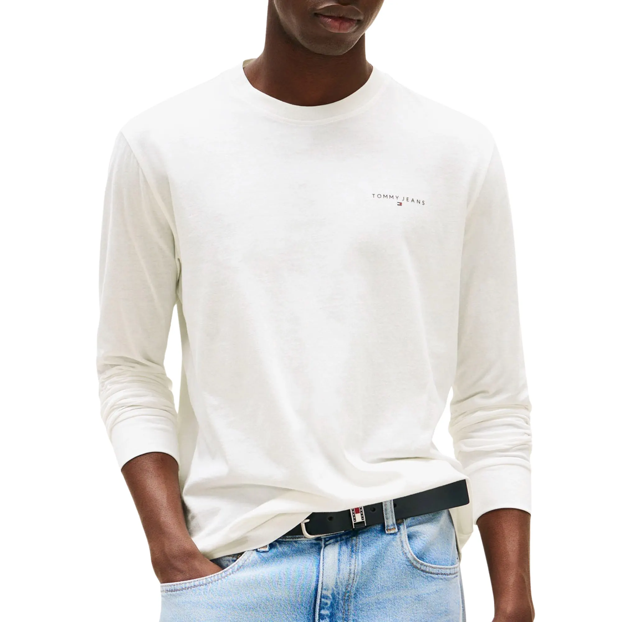 Tommy Hilfiger Slim Linear Chest Logo Longsleeve Shirt Heren