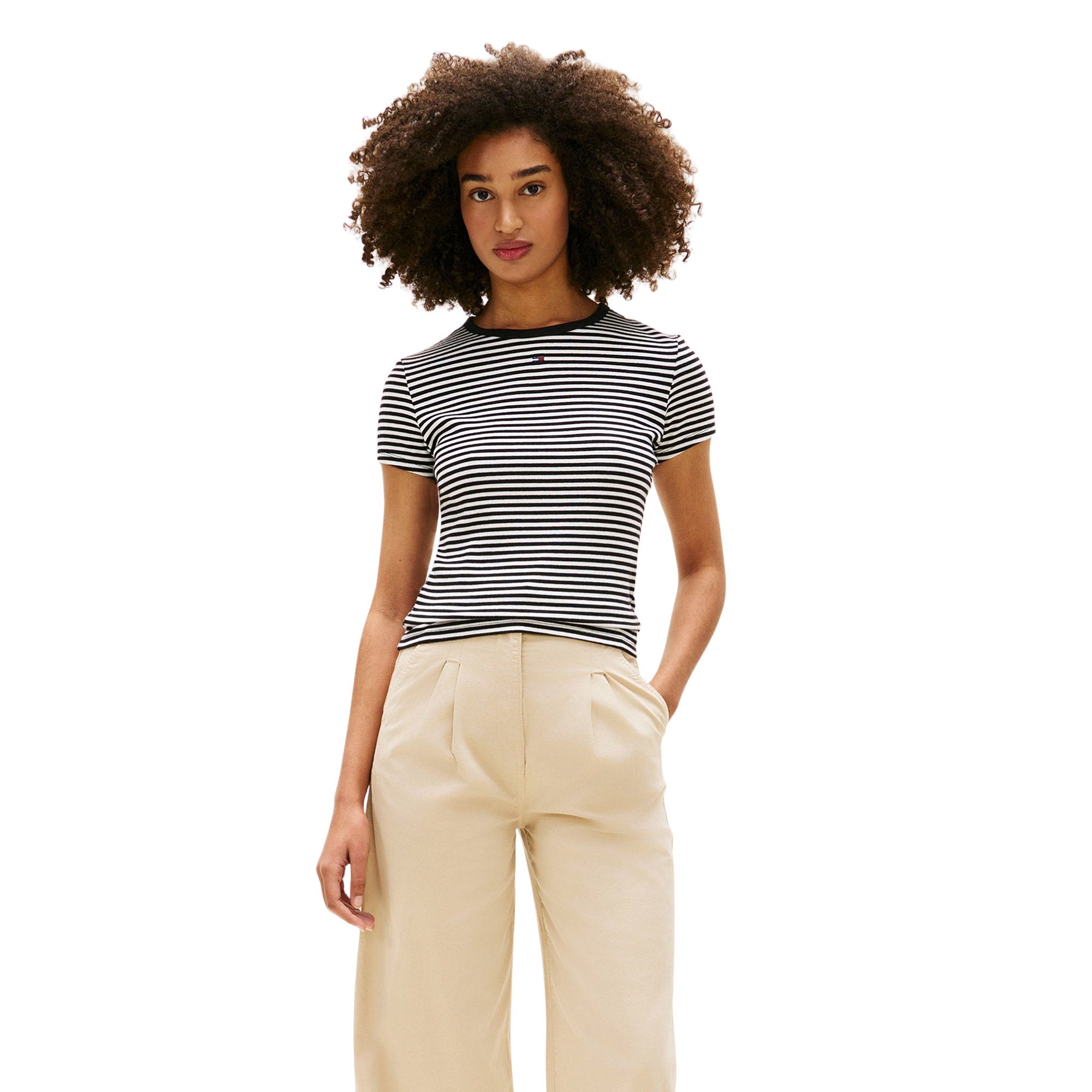 Tommy Hilfiger Essential Slim Rib-Knit Shirt Dames