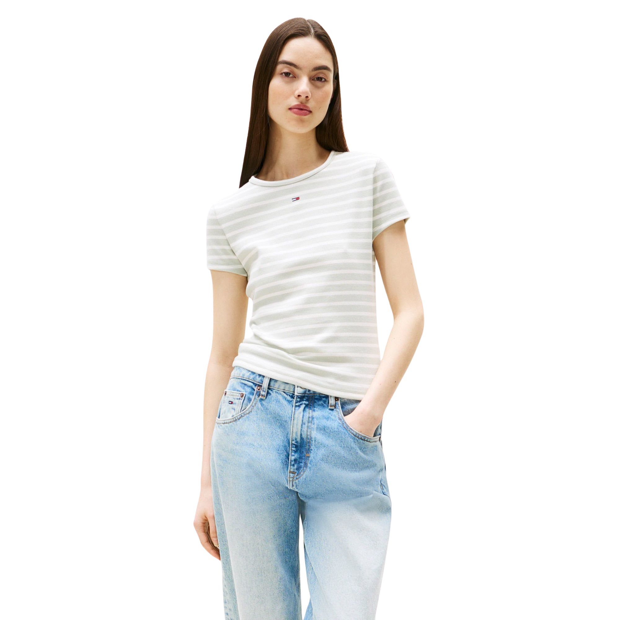 Tommy Hilfiger Essential Slim Rib-Knit Shirt Dames