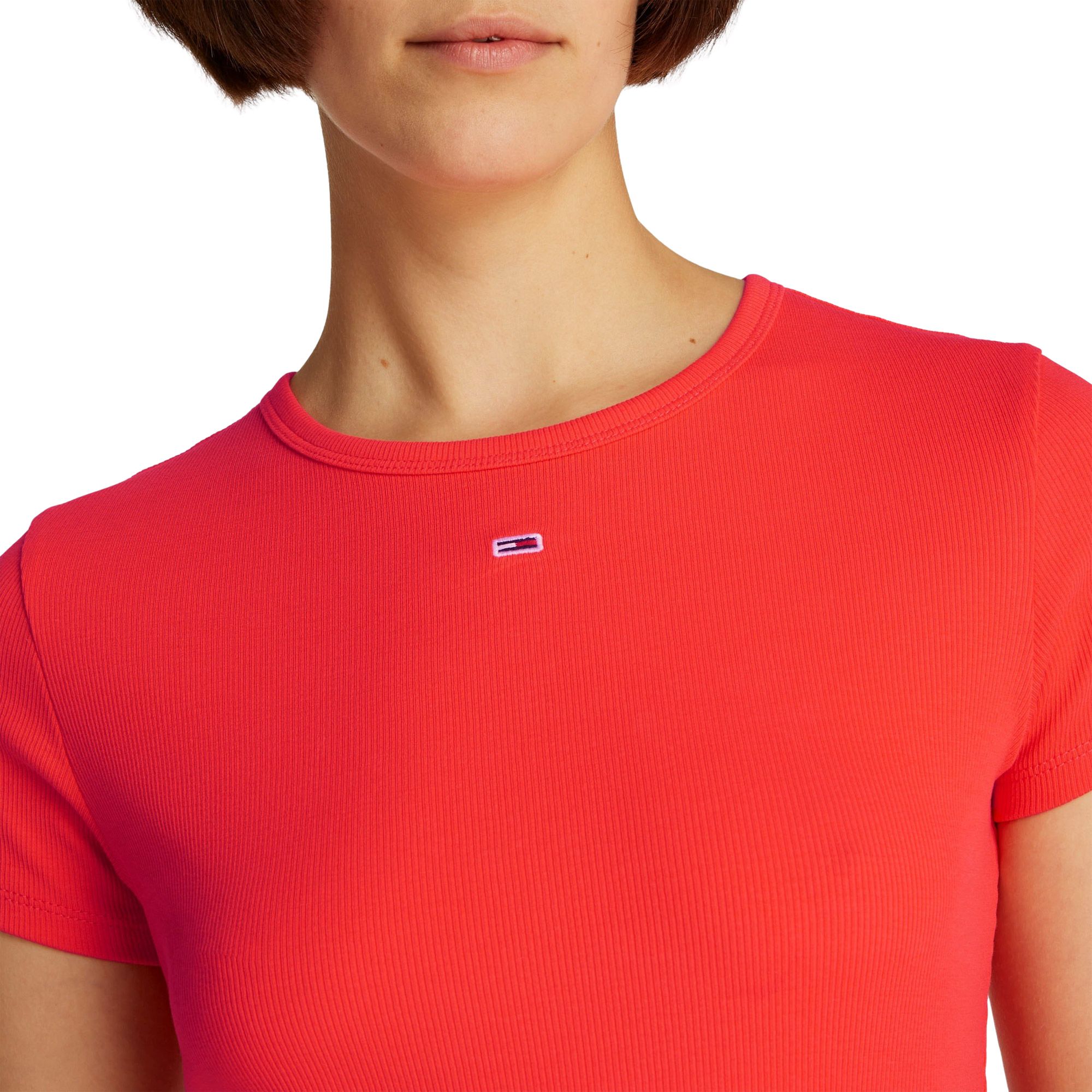 T-shirt Tommy Hilfiger Essential Slim Rib-Knit Femmes