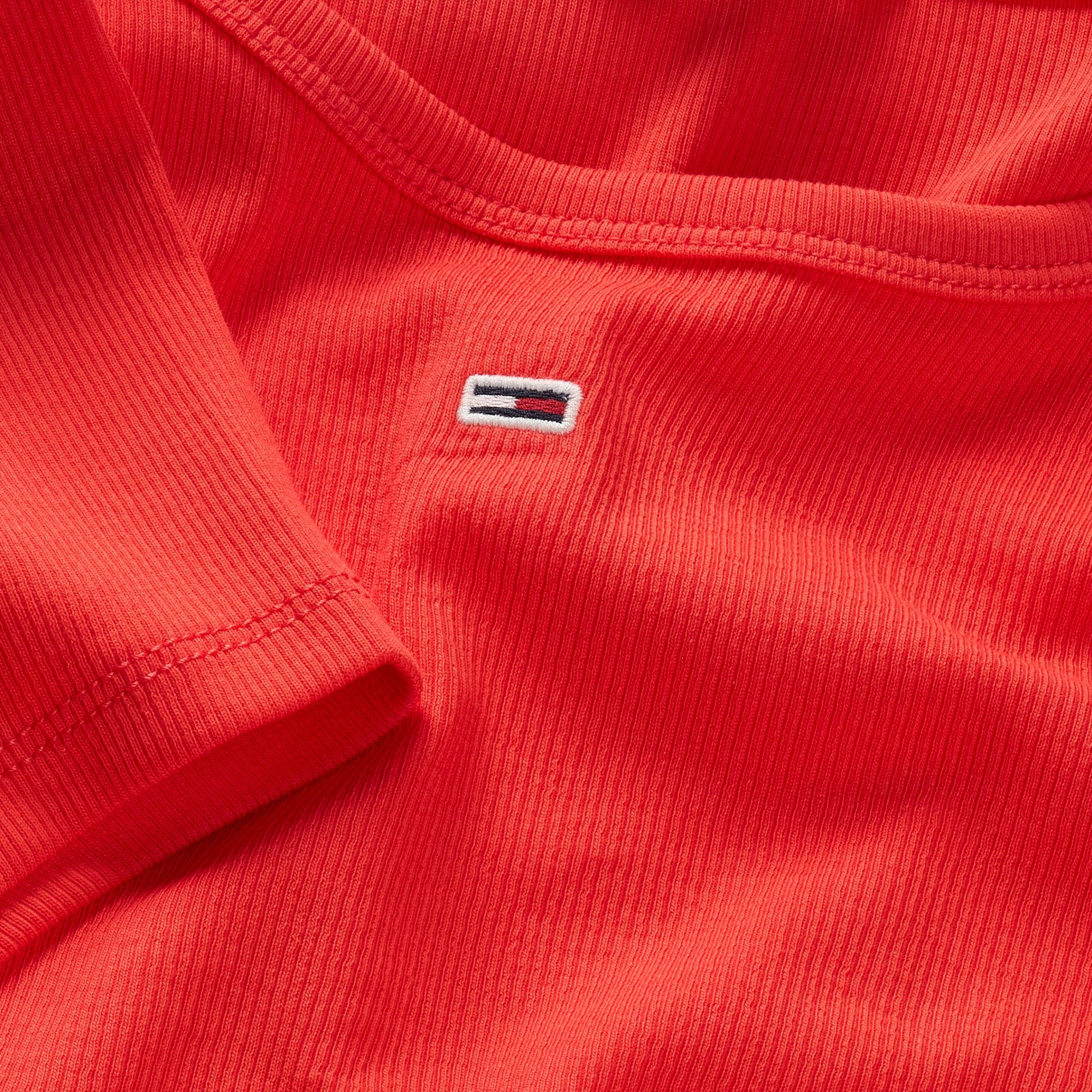 T-shirt Tommy Hilfiger Essential Slim Rib-Knit Femmes