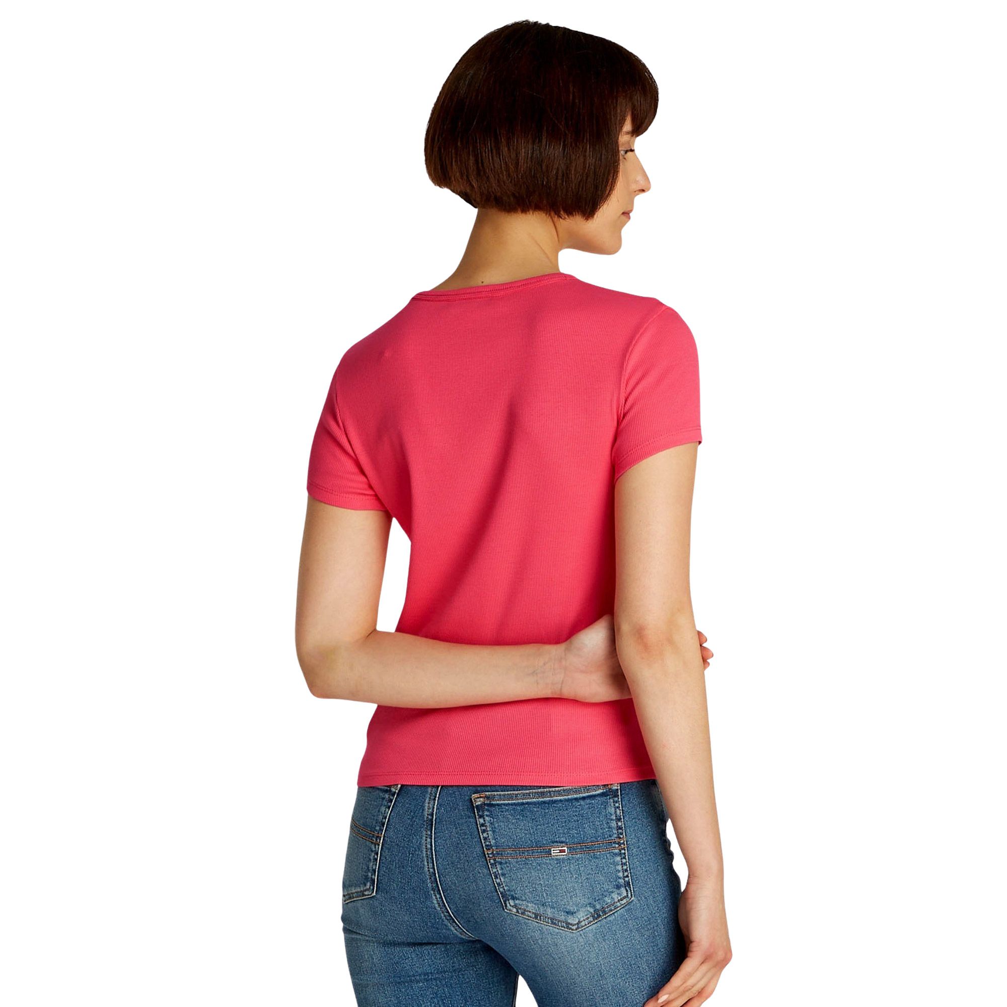 T-shirt Tommy Hilfiger Essential Slim Rib-Knit Femmes