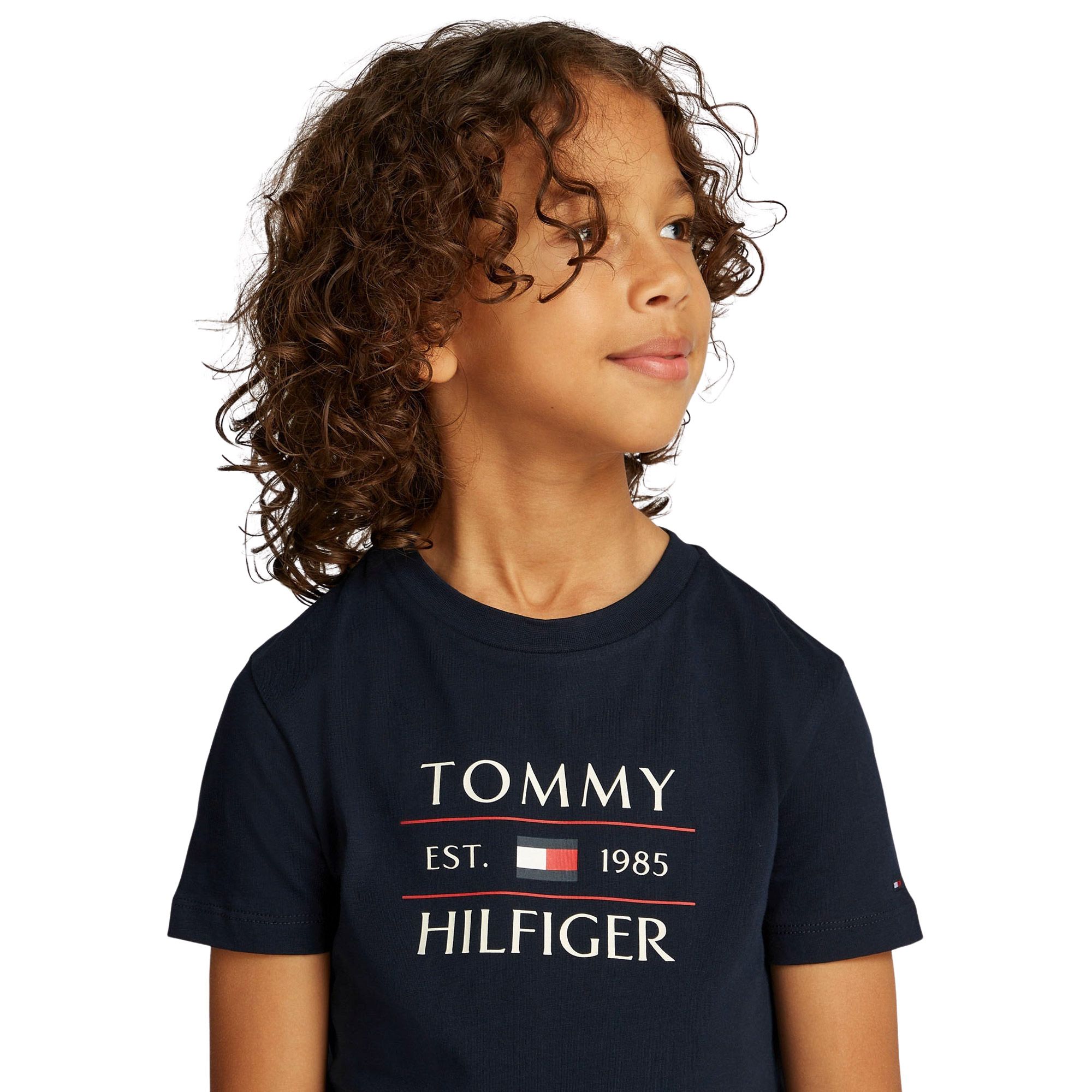 T-shirt Tommy Hilfiger Flag Crew Enfants