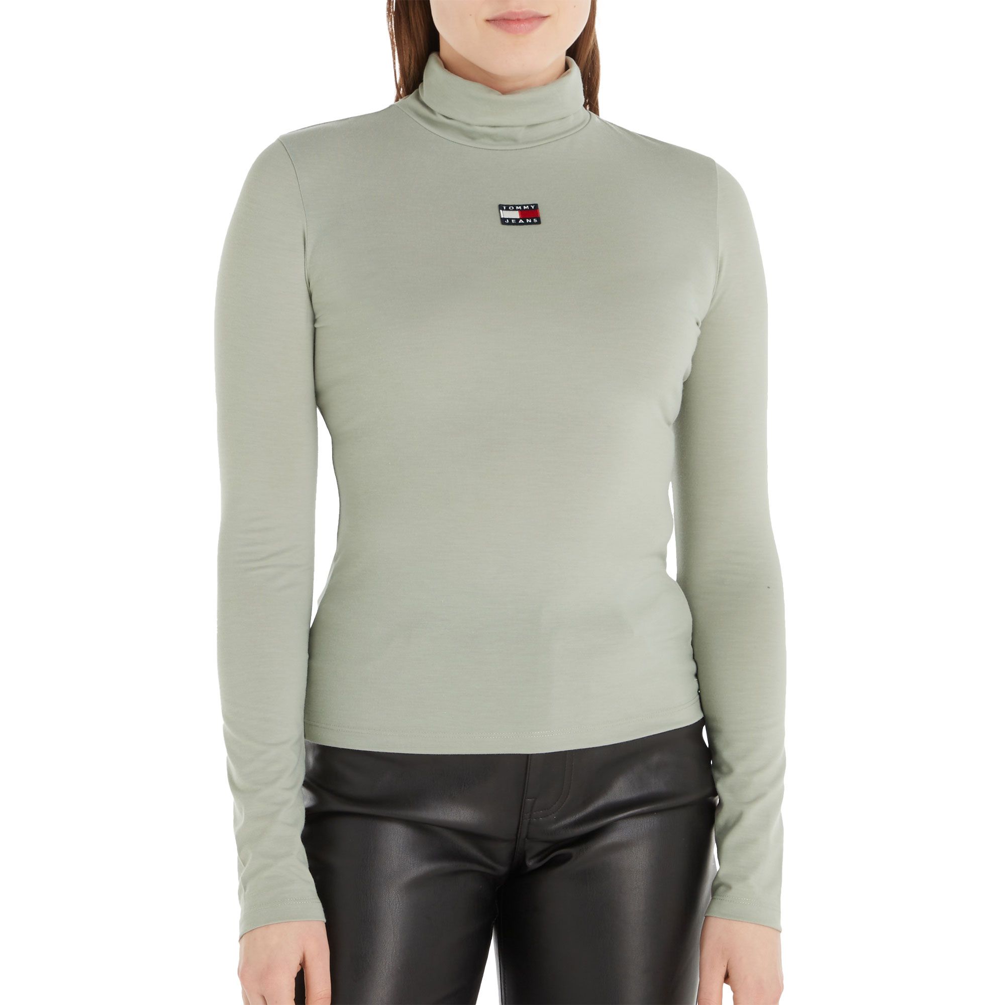 Tommy Hilfiger Slim XS Badge Turtleneck Shirt Dames