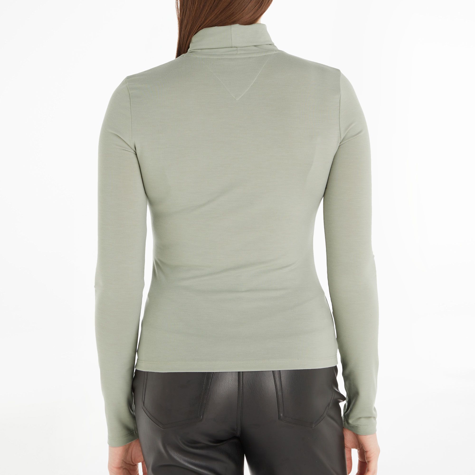 Tommy Hilfiger Slim XS Badge Turtleneck Shirt Dames