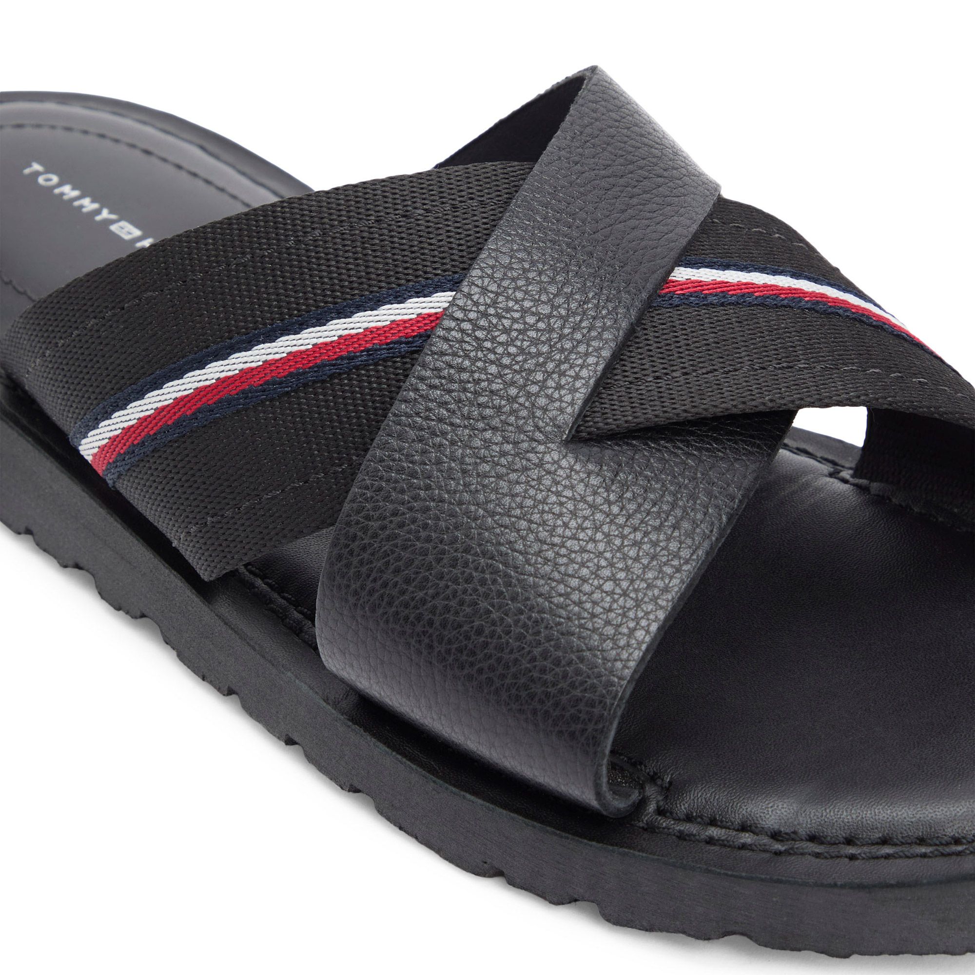 Tommy Hilfiger Core Leather Criss Slippers Heren