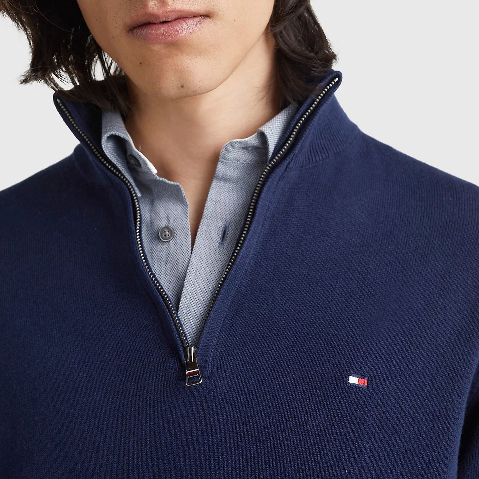 Tommy Hilfiger Pima Cotton Cashmere Sweater Heren