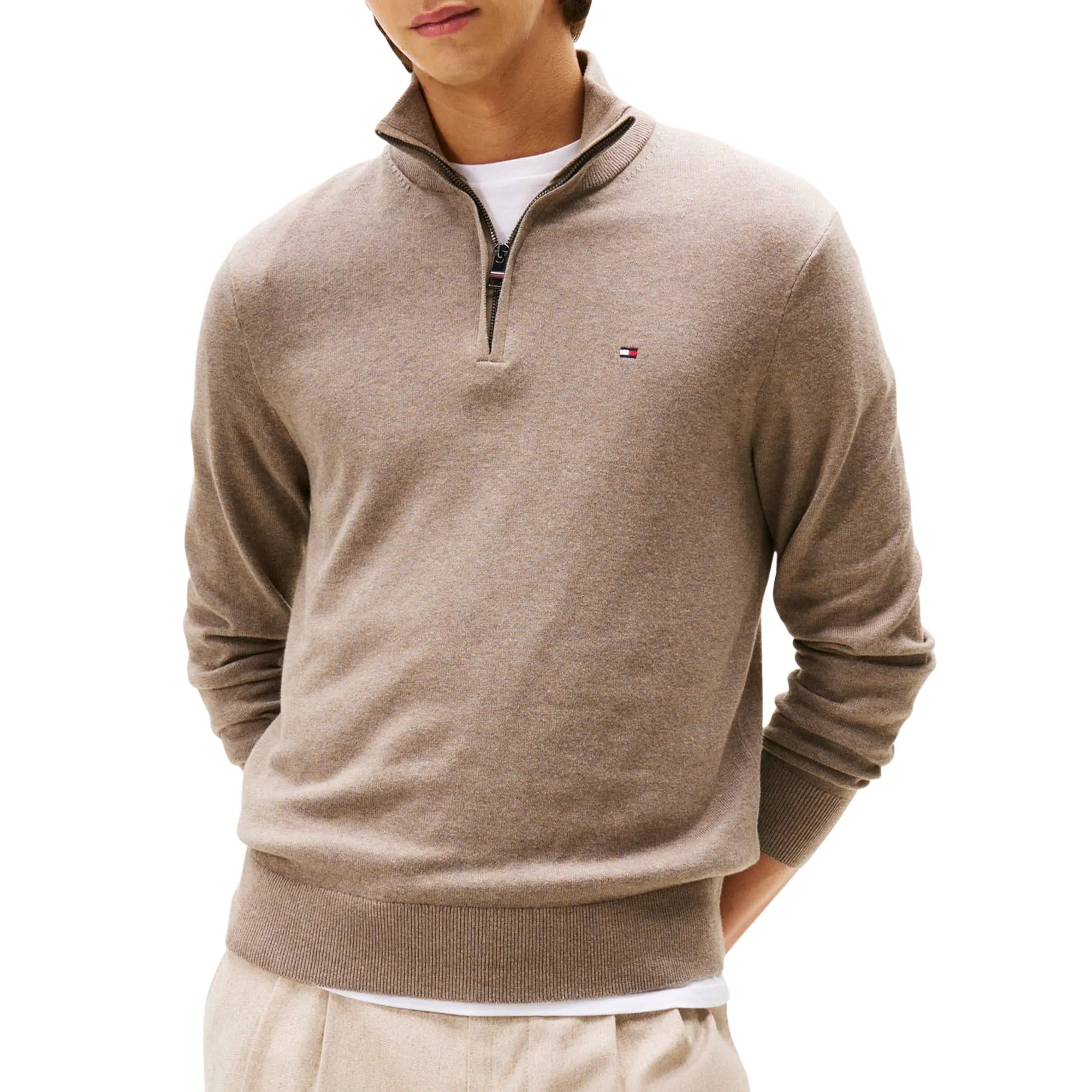 Tommy Hilfiger Pima Cotton Cashmere Sweater Heren