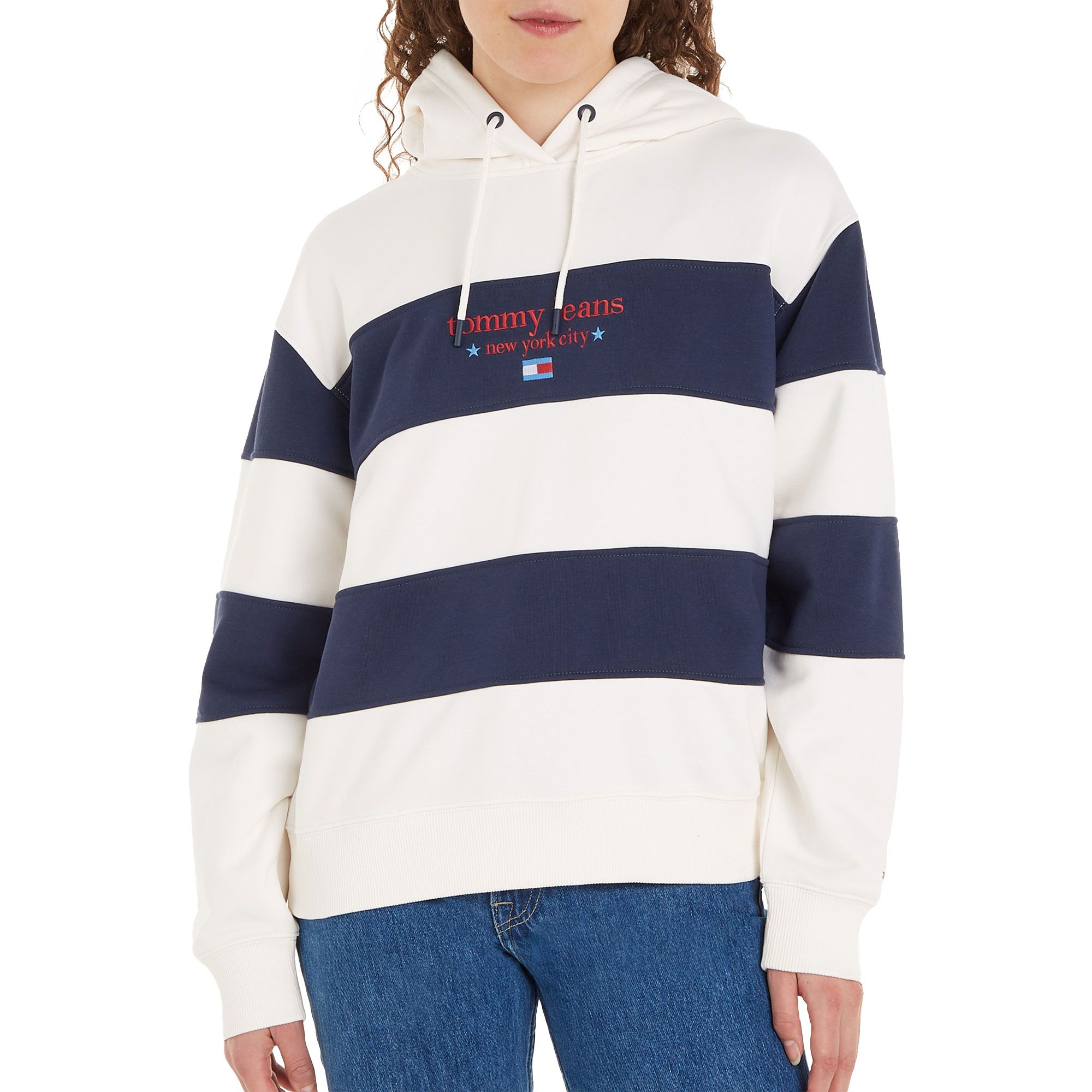 Tommy Hilfiger NYC Stripe Hoodie Dames