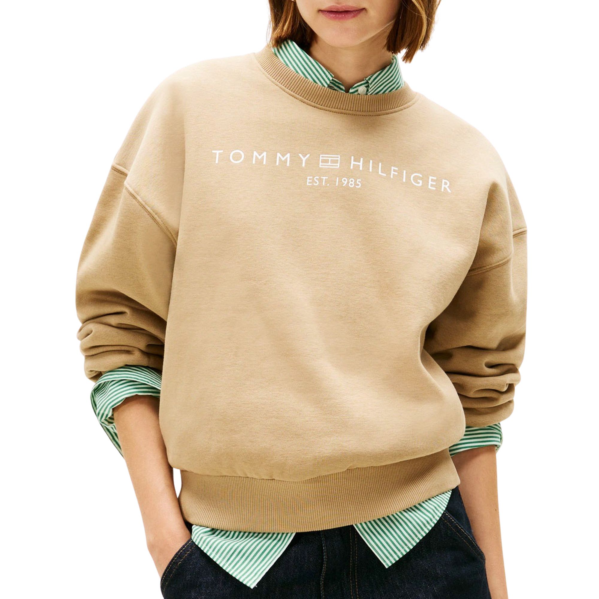 Tommy Hilfiger Corp Logo Modern Sweater Dames