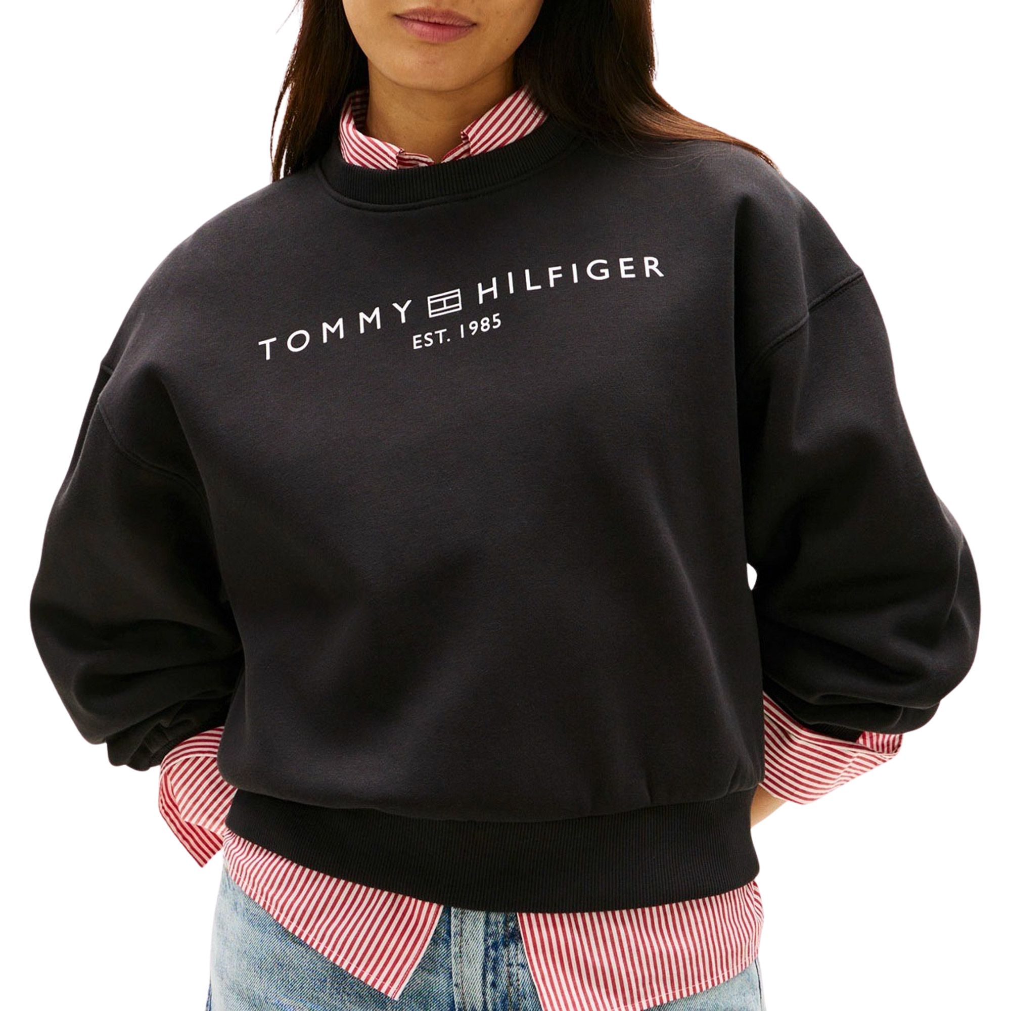 Tommy Hilfiger Corp Logo Modern Sweater Dames
