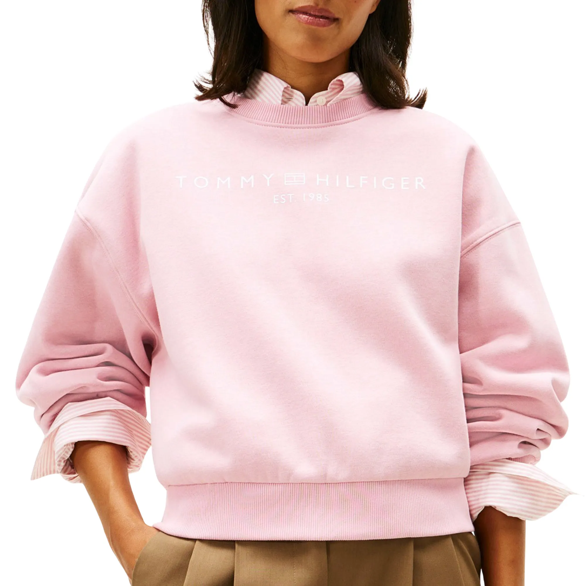 Tommy Hilfiger Corp Logo Modern Sweater Dames