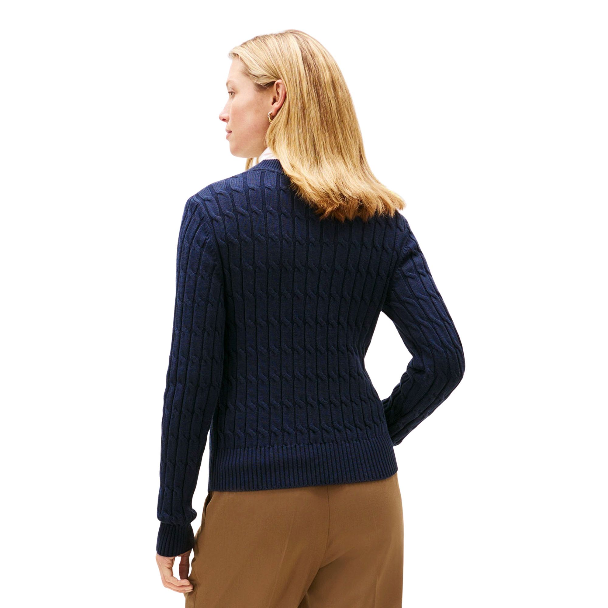 Tommy Hilfiger Co Cable Crew Sweater Dames