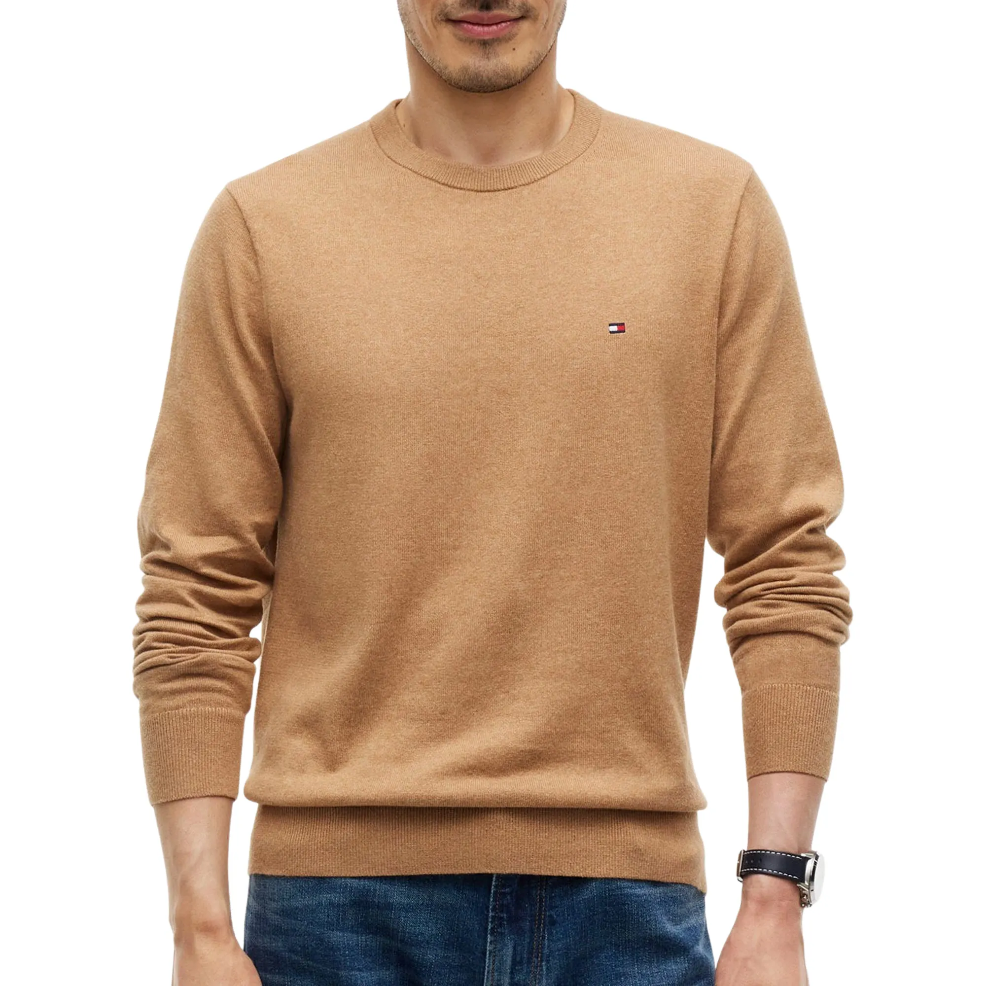 Tommy Hilfiger Pima Cotton Cashmere Sweater Heren