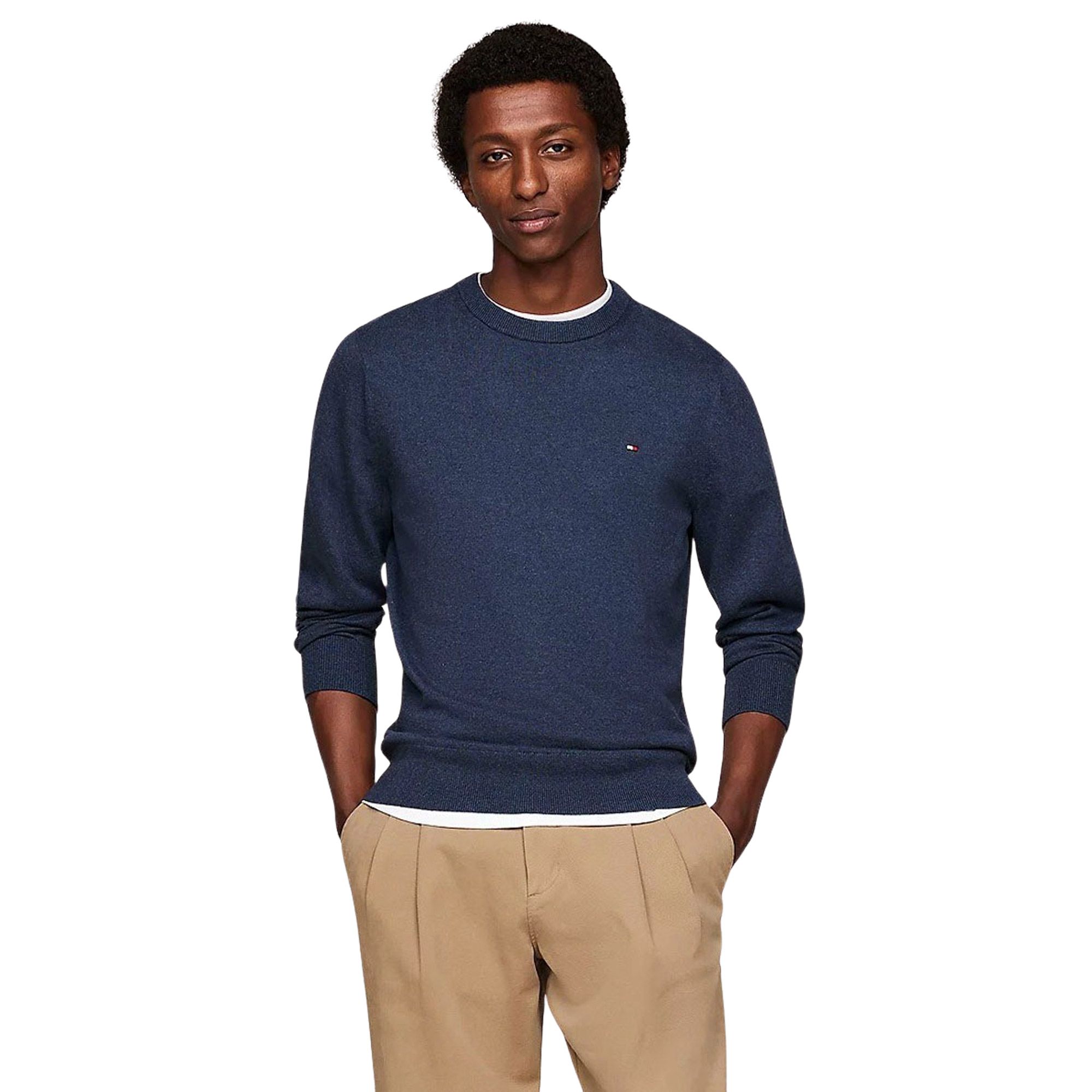 Tommy Hilfiger Pima Cotton Cashmere Sweater Heren