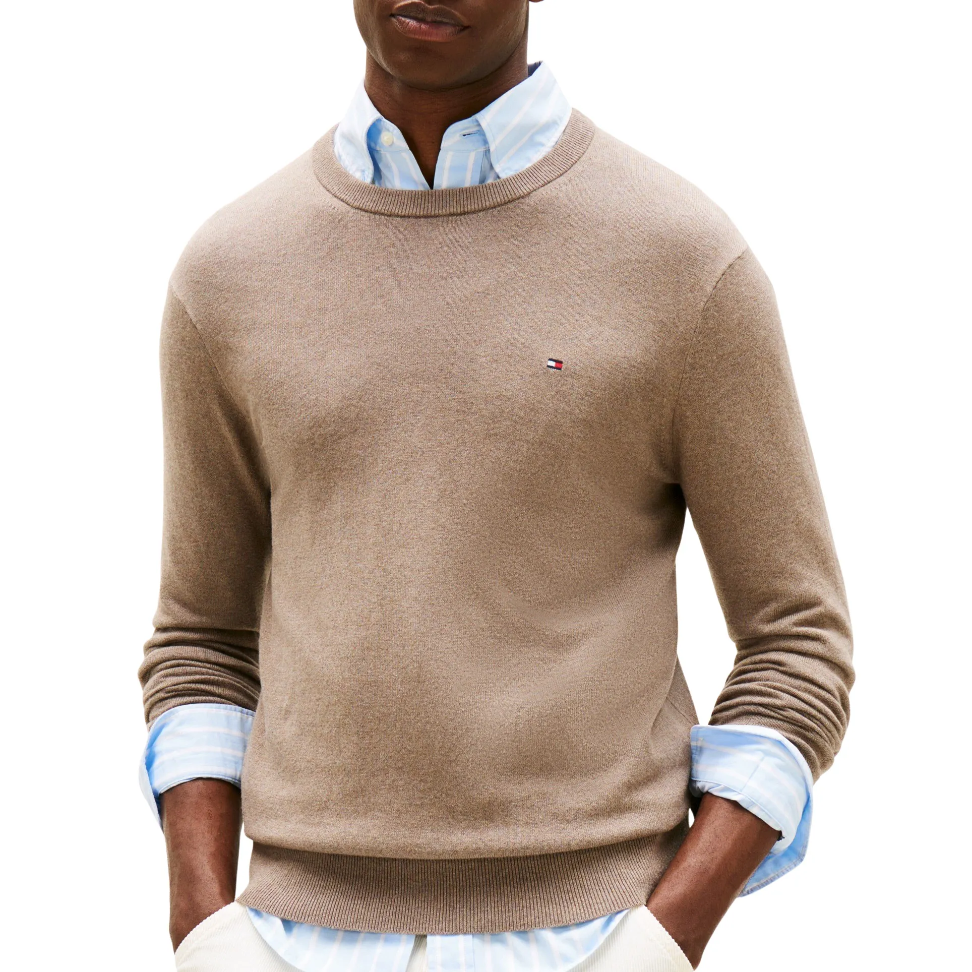 Tommy Hilfiger Pima Cotton Cashmere Sweater Heren