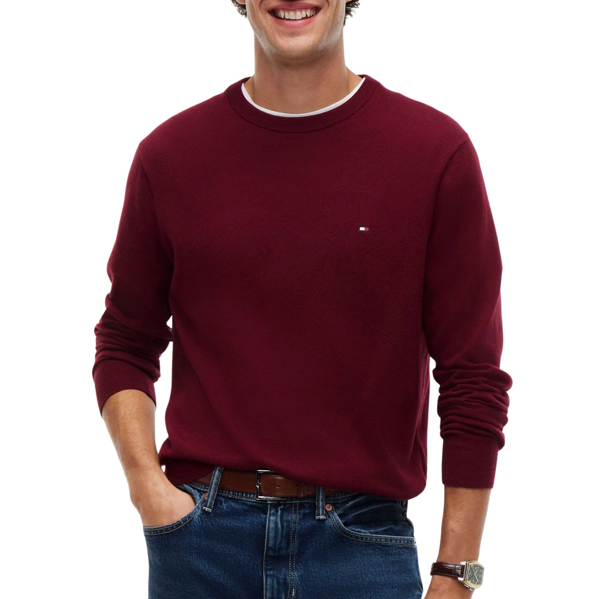 Tommy Hilfiger Pima Cotton Cashmere Sweater Heren