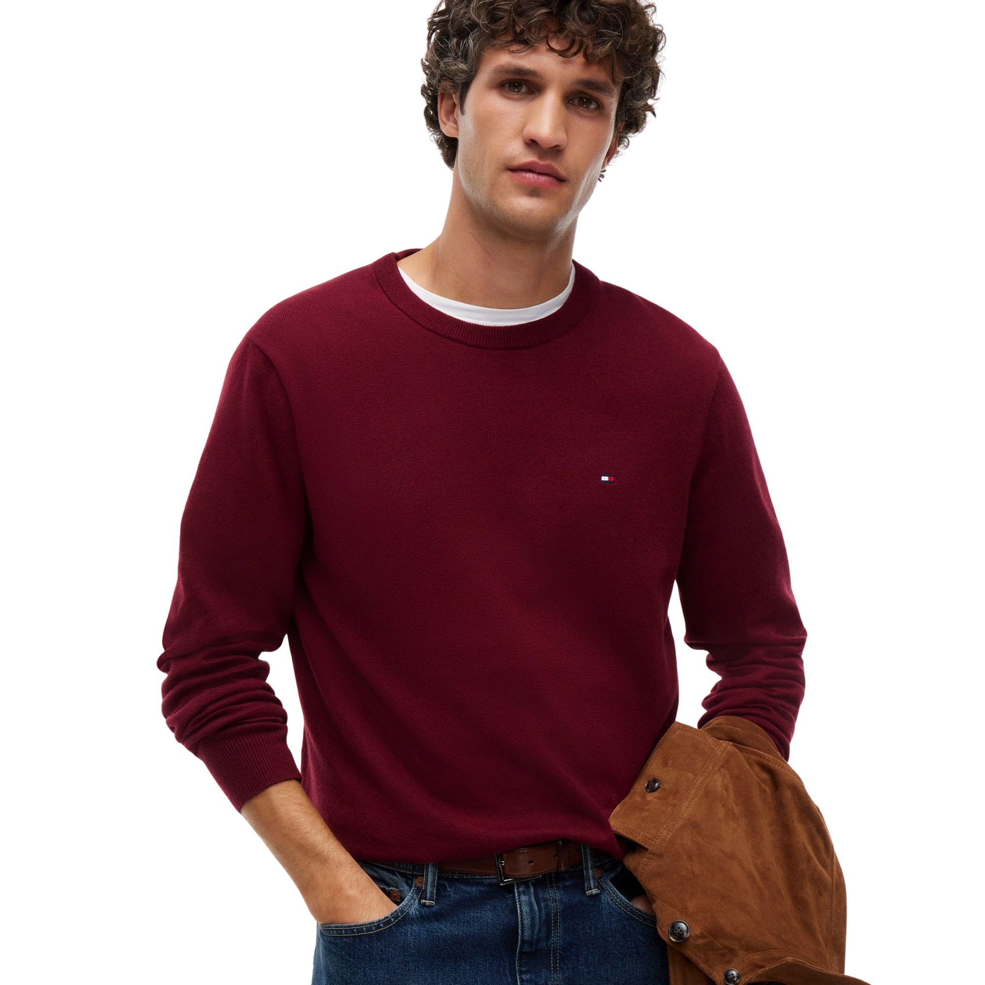Tommy Hilfiger Pima Cotton Cashmere Sweater Heren