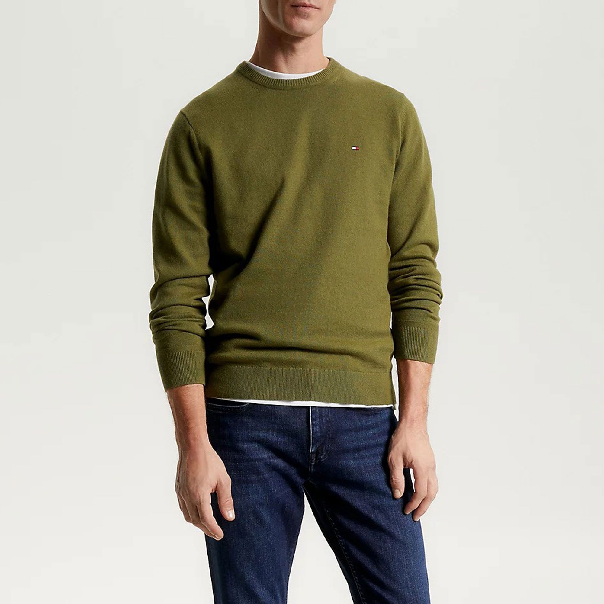 Tommy Hilfiger Pima Cotton Cashmere Sweater Heren