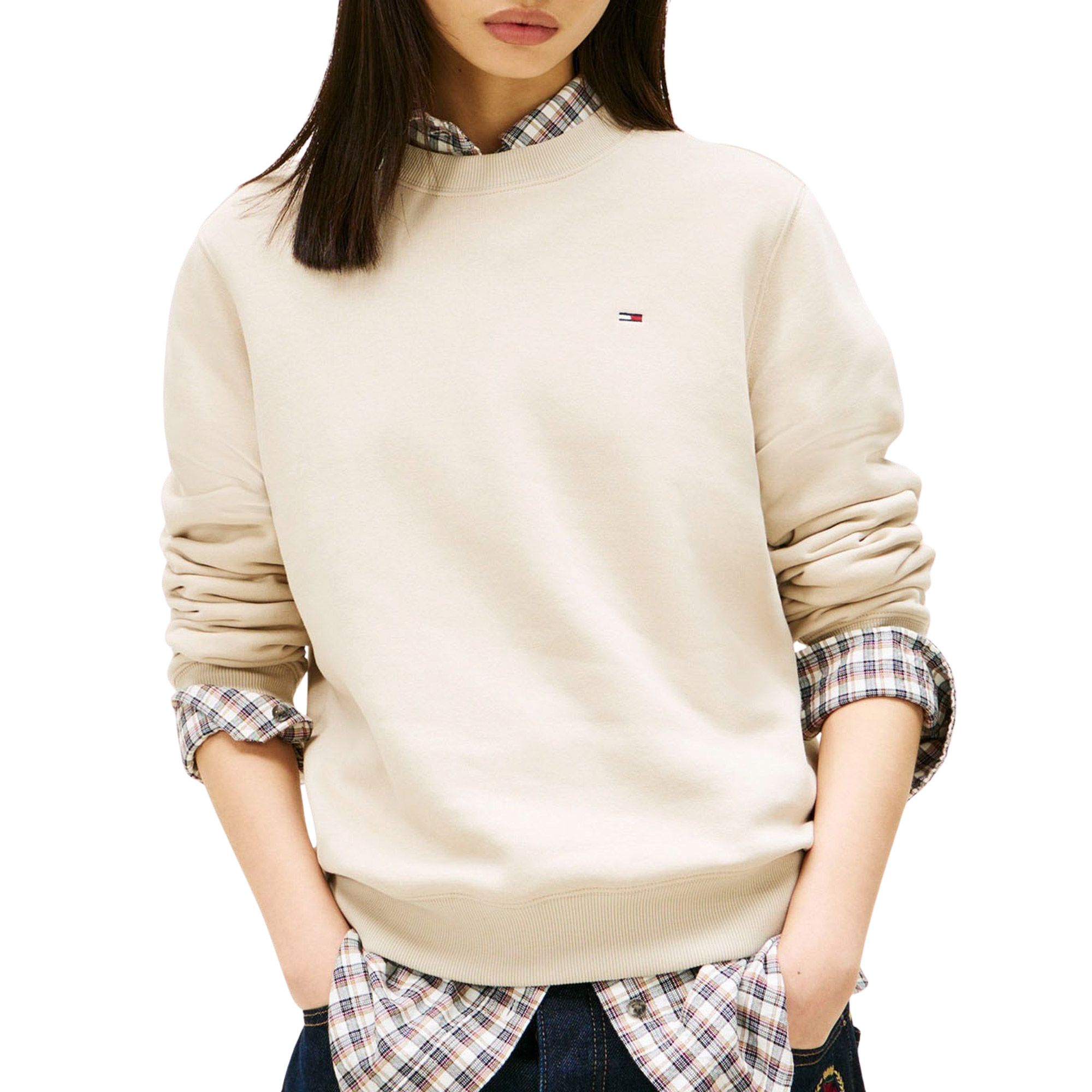 Tommy Hilfiger Regular Small Flag Logo Sweater Dames