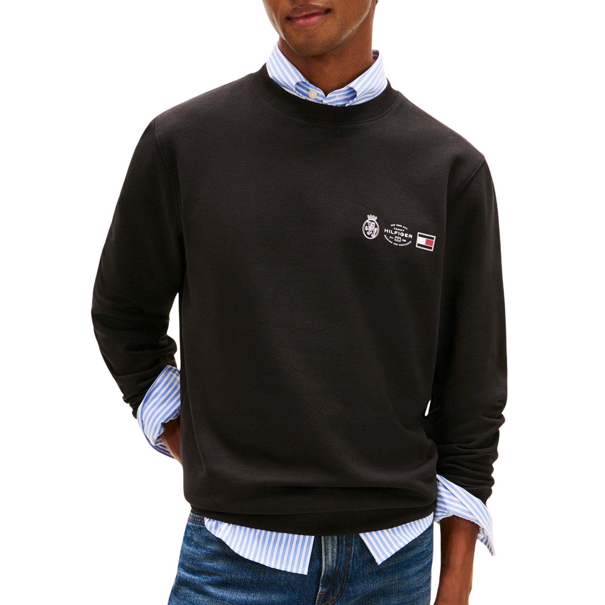 Tommy Hilfiger Small Crest Outline Sweater Heren