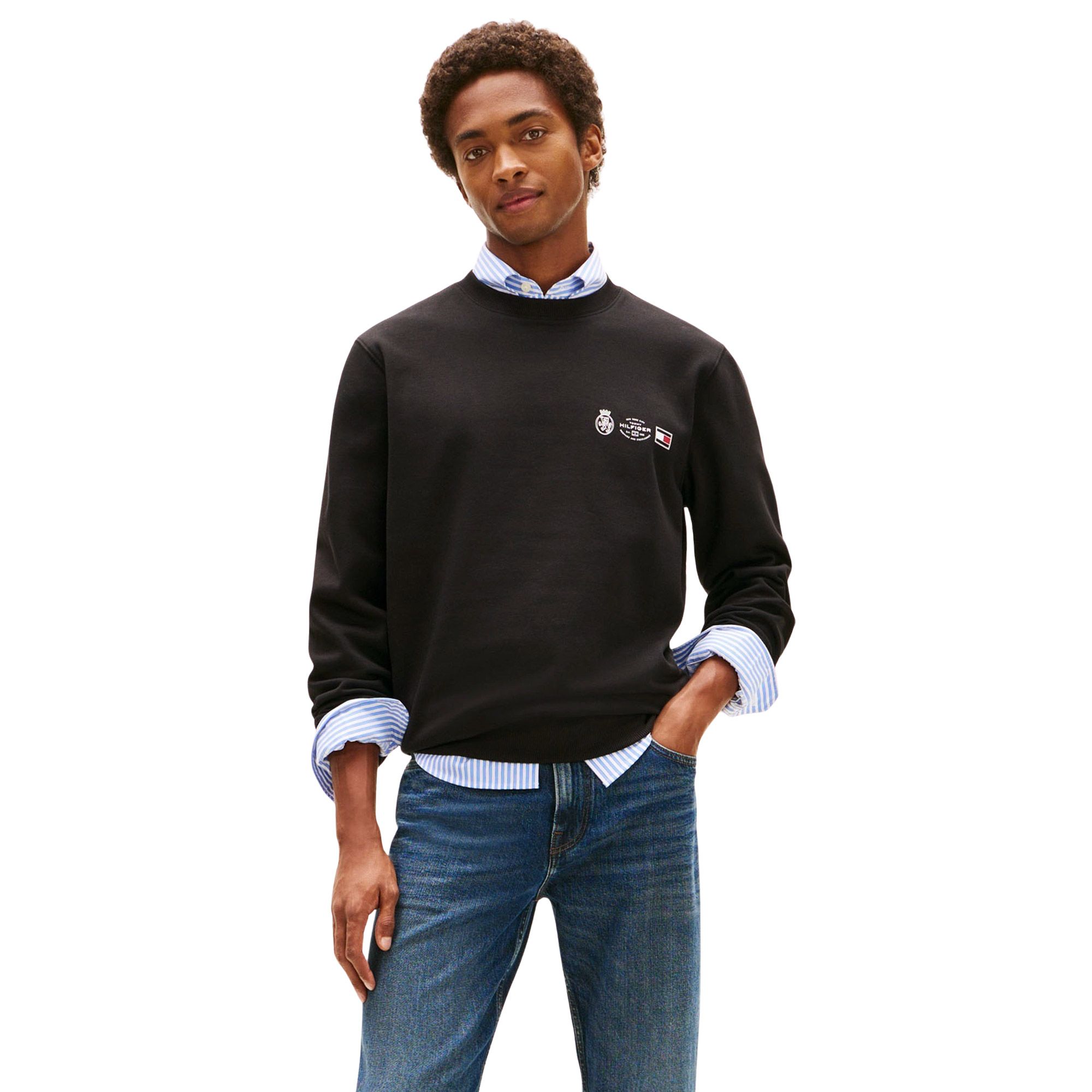 Tommy Hilfiger Small Crest Outline Sweater Heren