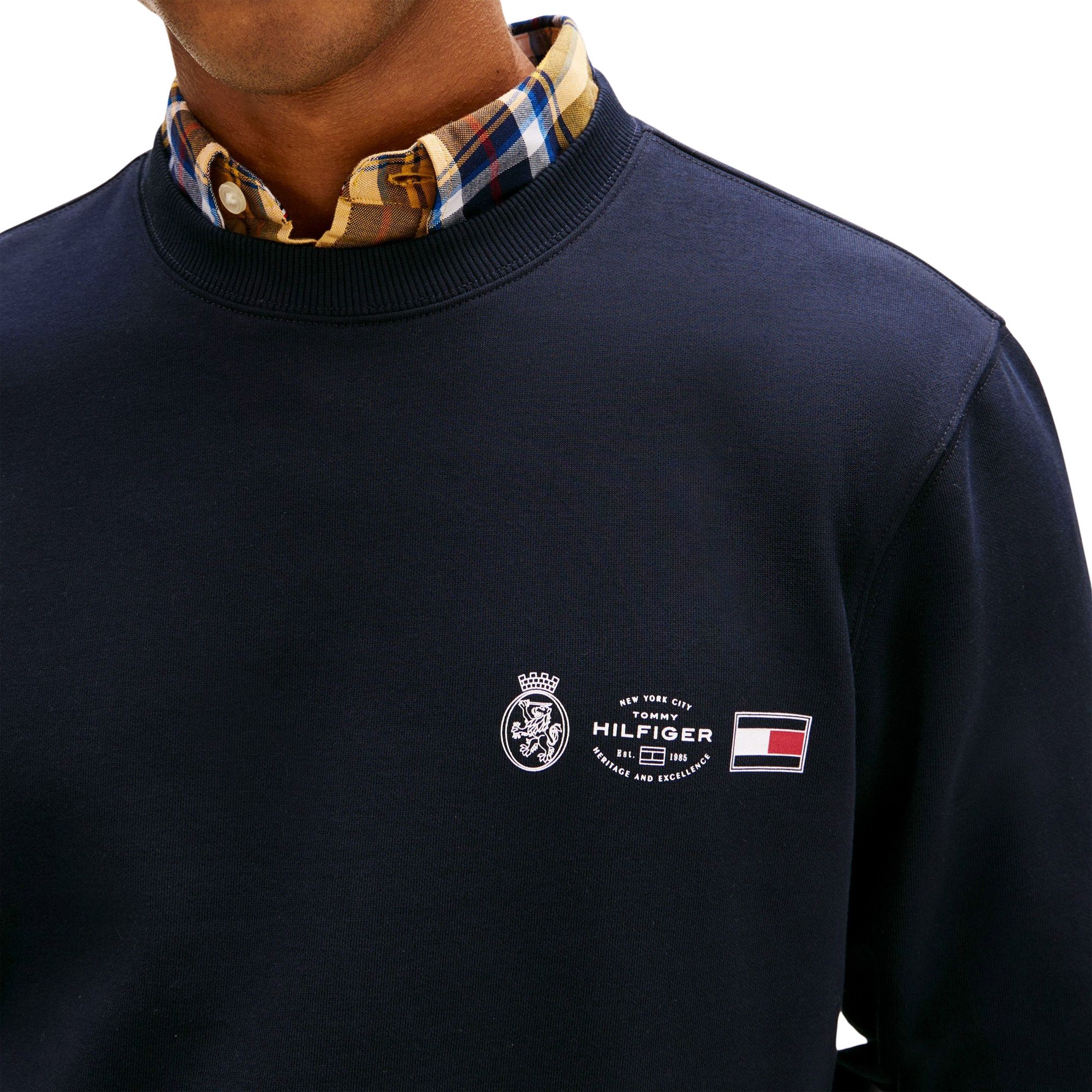 Pull Tommy Hilfiger Small Crest Outline Hommes
