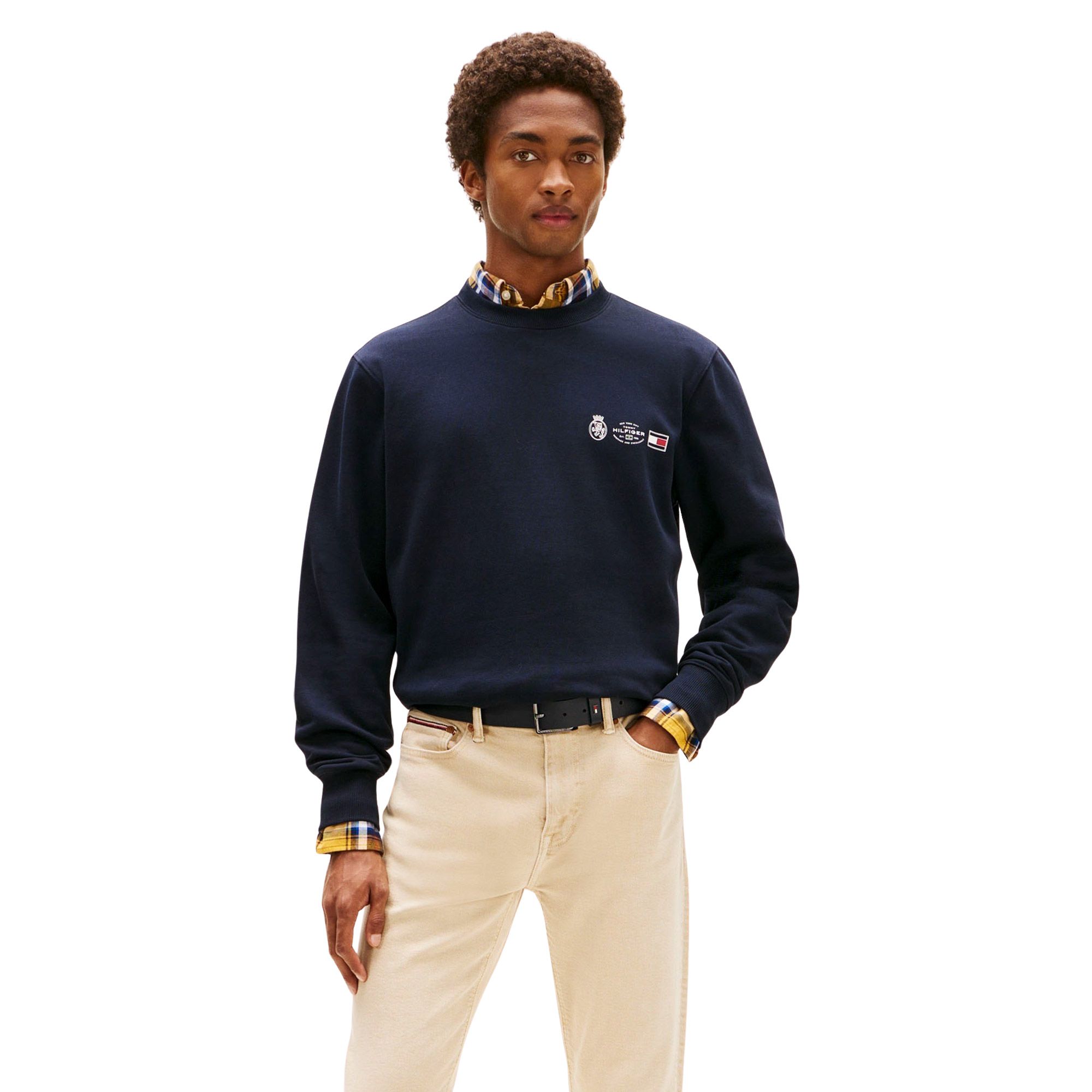 Pull Tommy Hilfiger Small Crest Outline Hommes