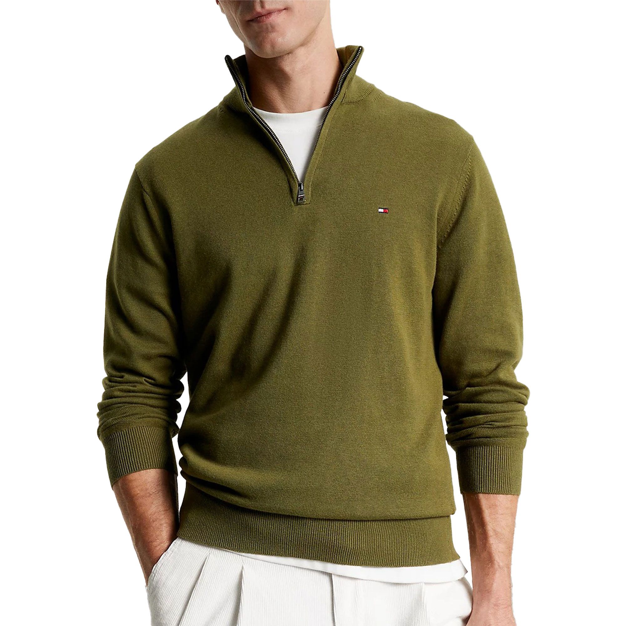 Tommy Hilfiger Pima Cotton Kaschmir Pullover Herren | Plutosport