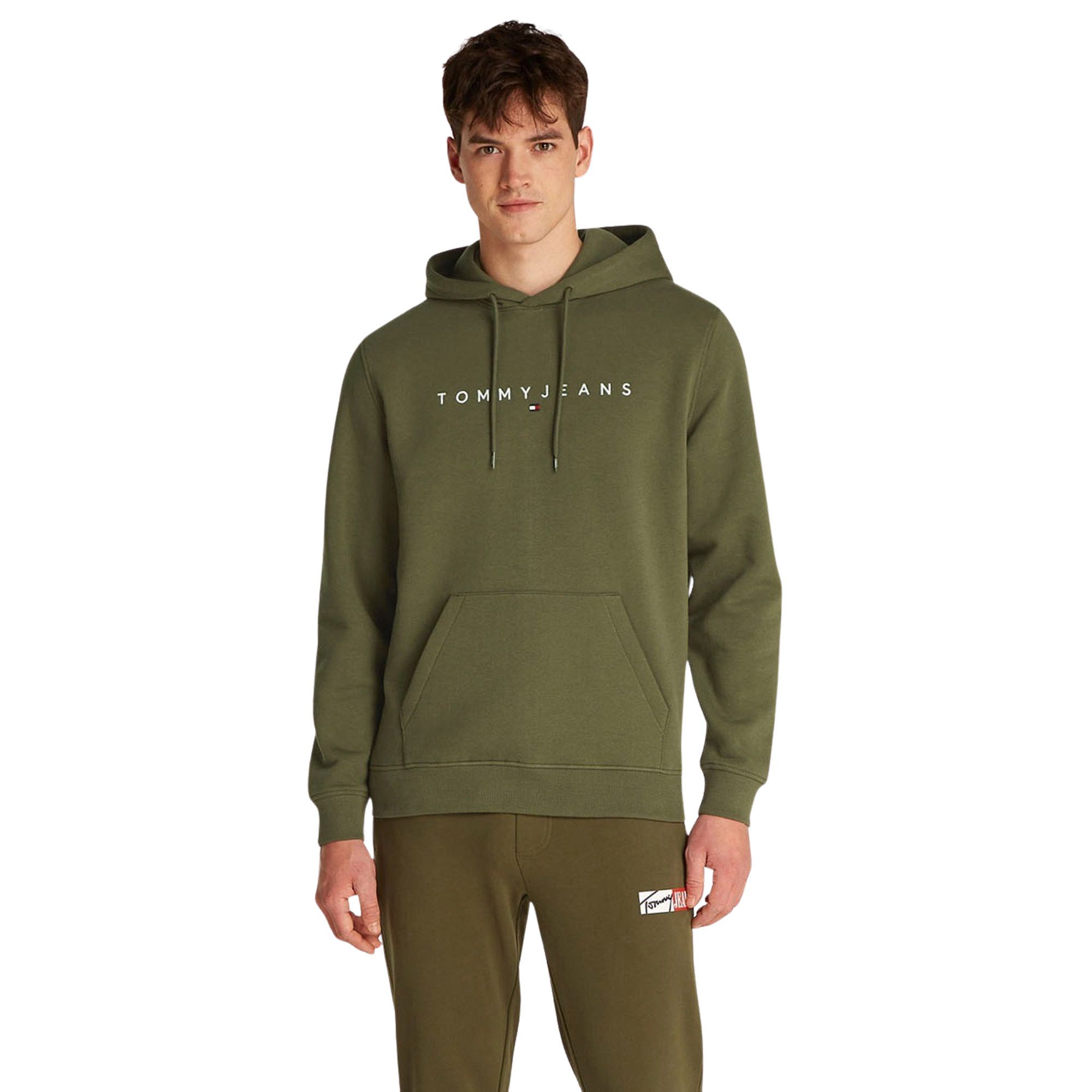Tommy Hilfiger Regular Linear Logo Hoodie Heren