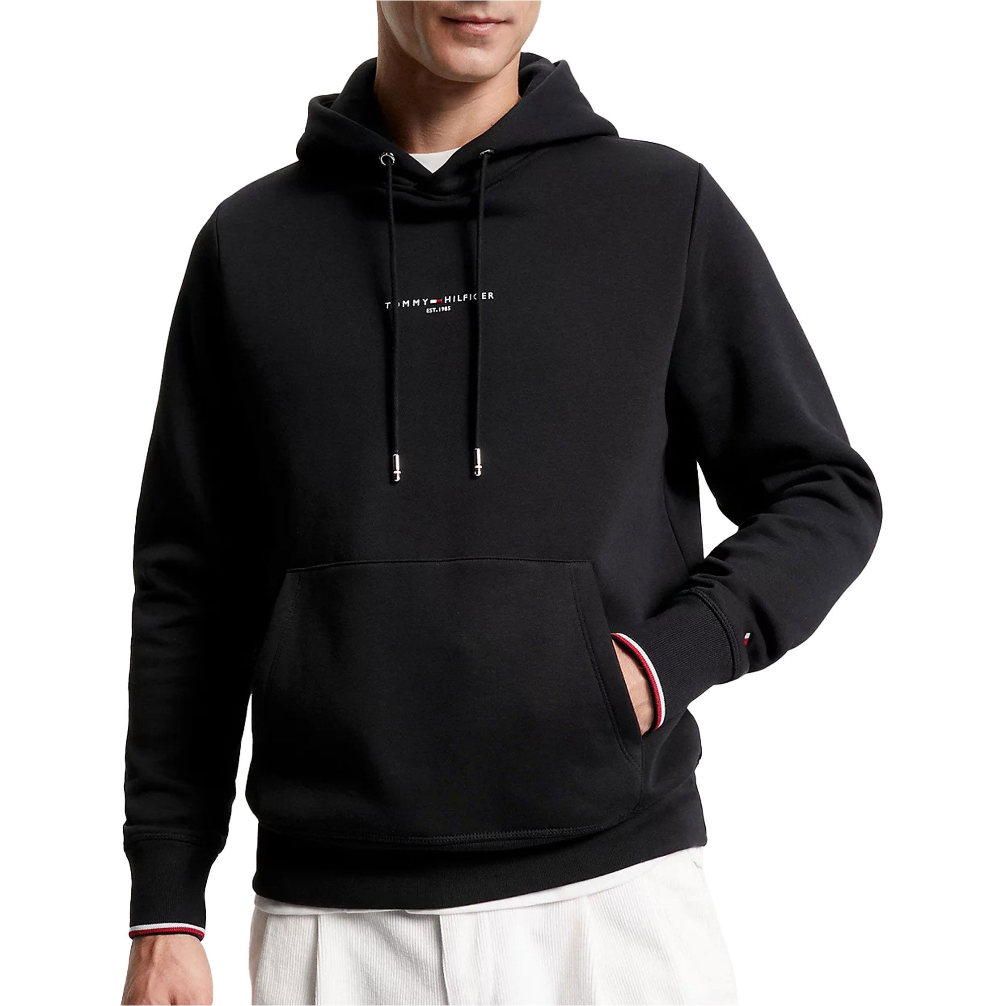 Tommy Hilfiger Logo Tipped Hoodie Heren
