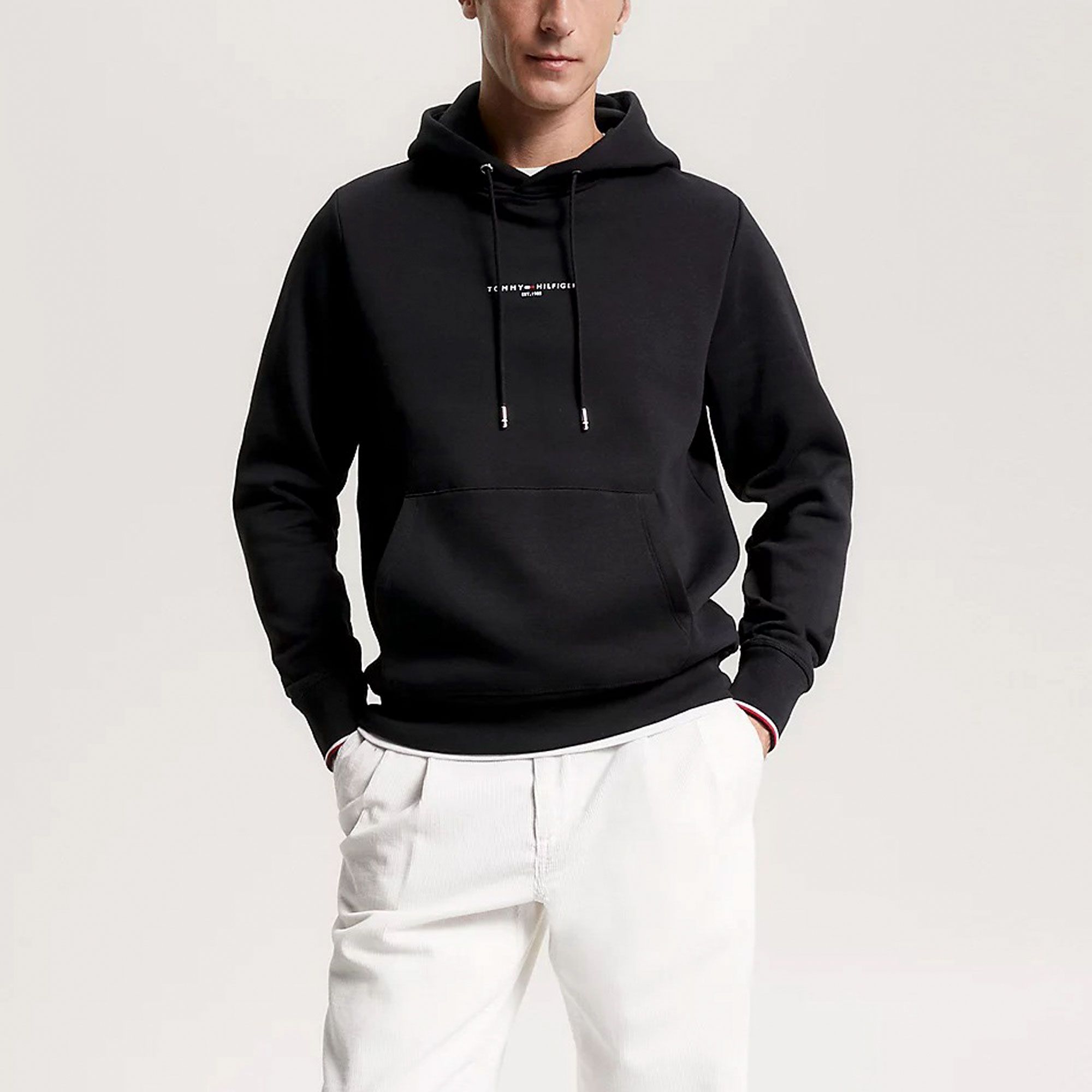 Tommy Hilfiger Logo Tipped Hoodie Heren