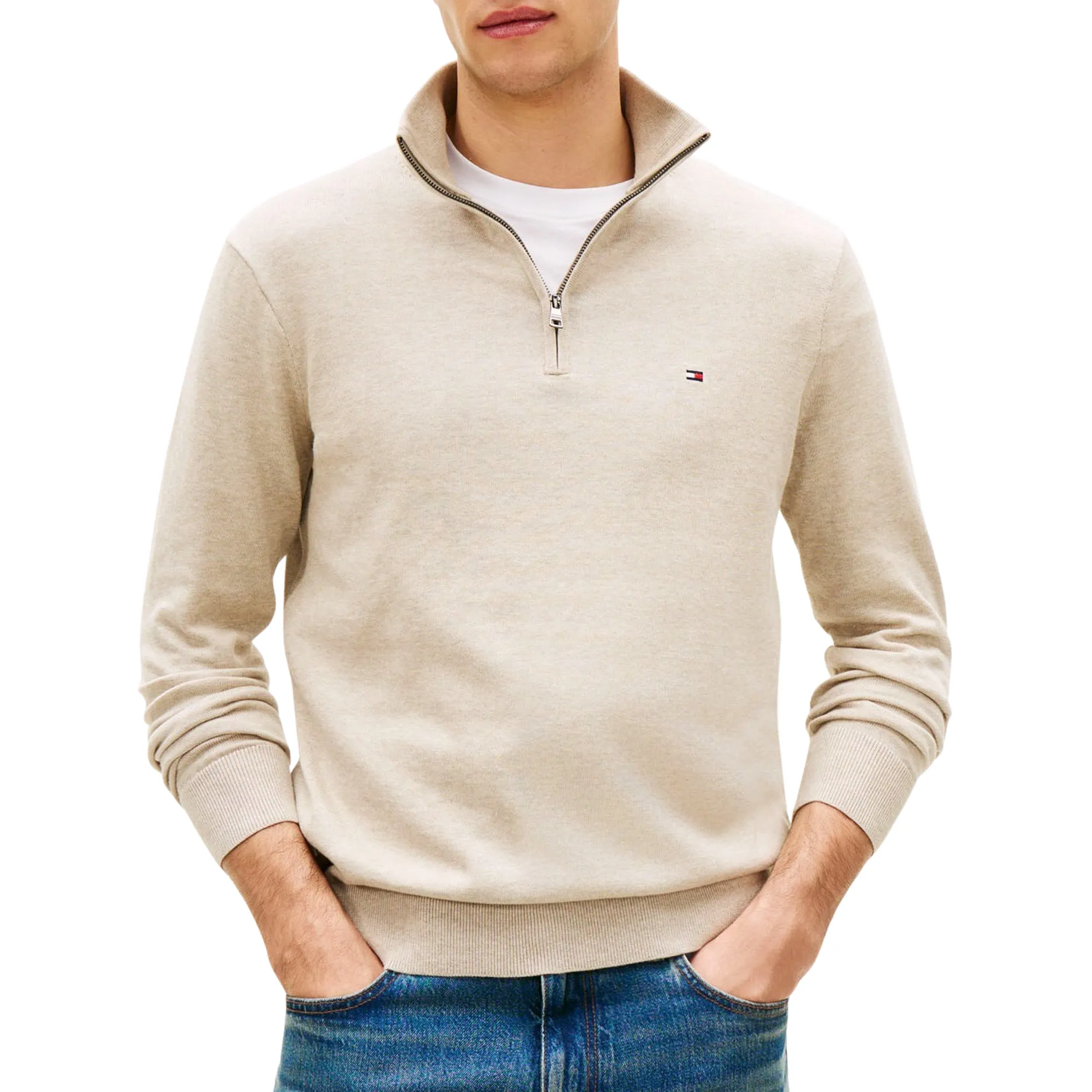 Tommy Hilfiger Essential Half Zip Sweater Heren