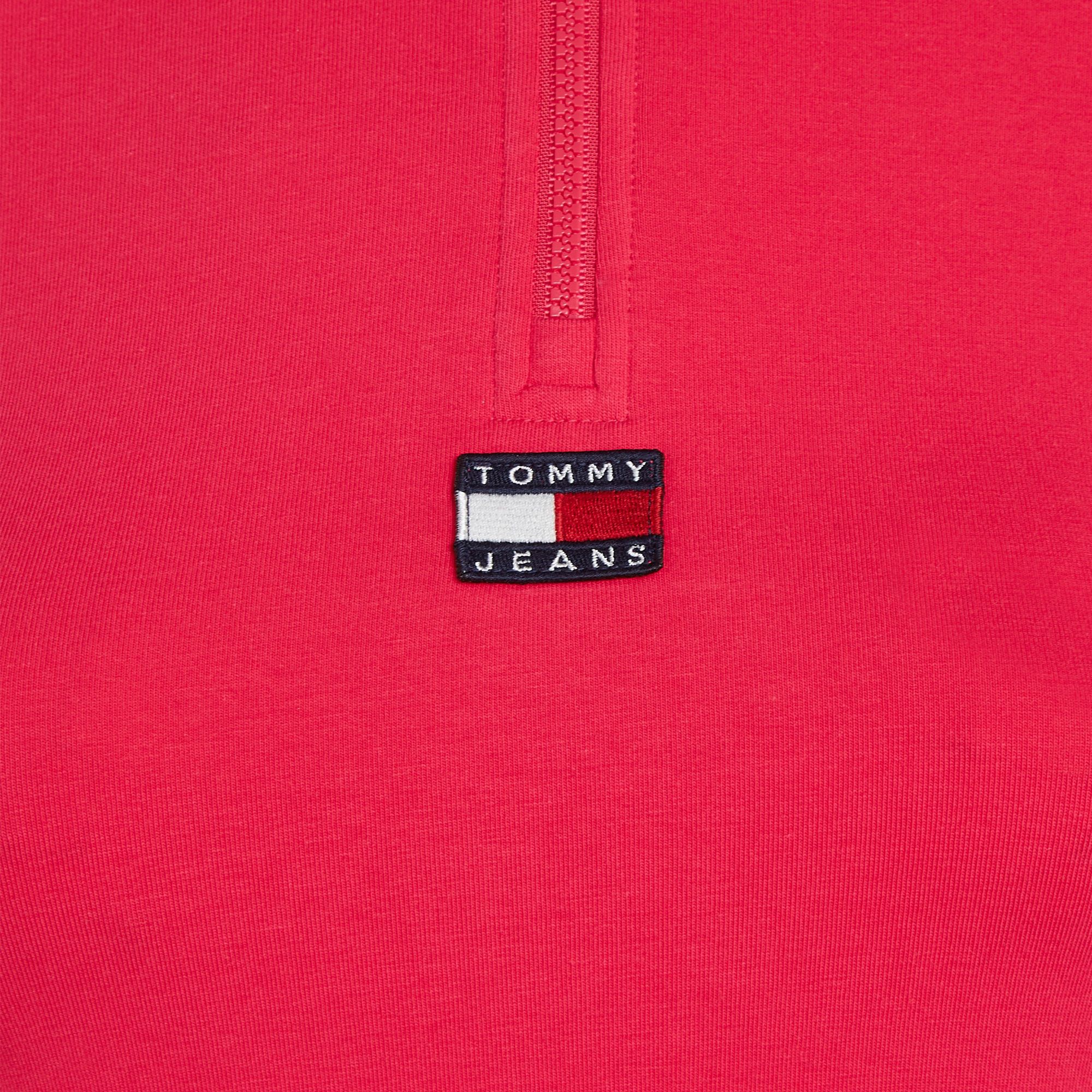 Tommy Hilfiger XS Badge 1/4 Zip Mock Neck Sweater Dames