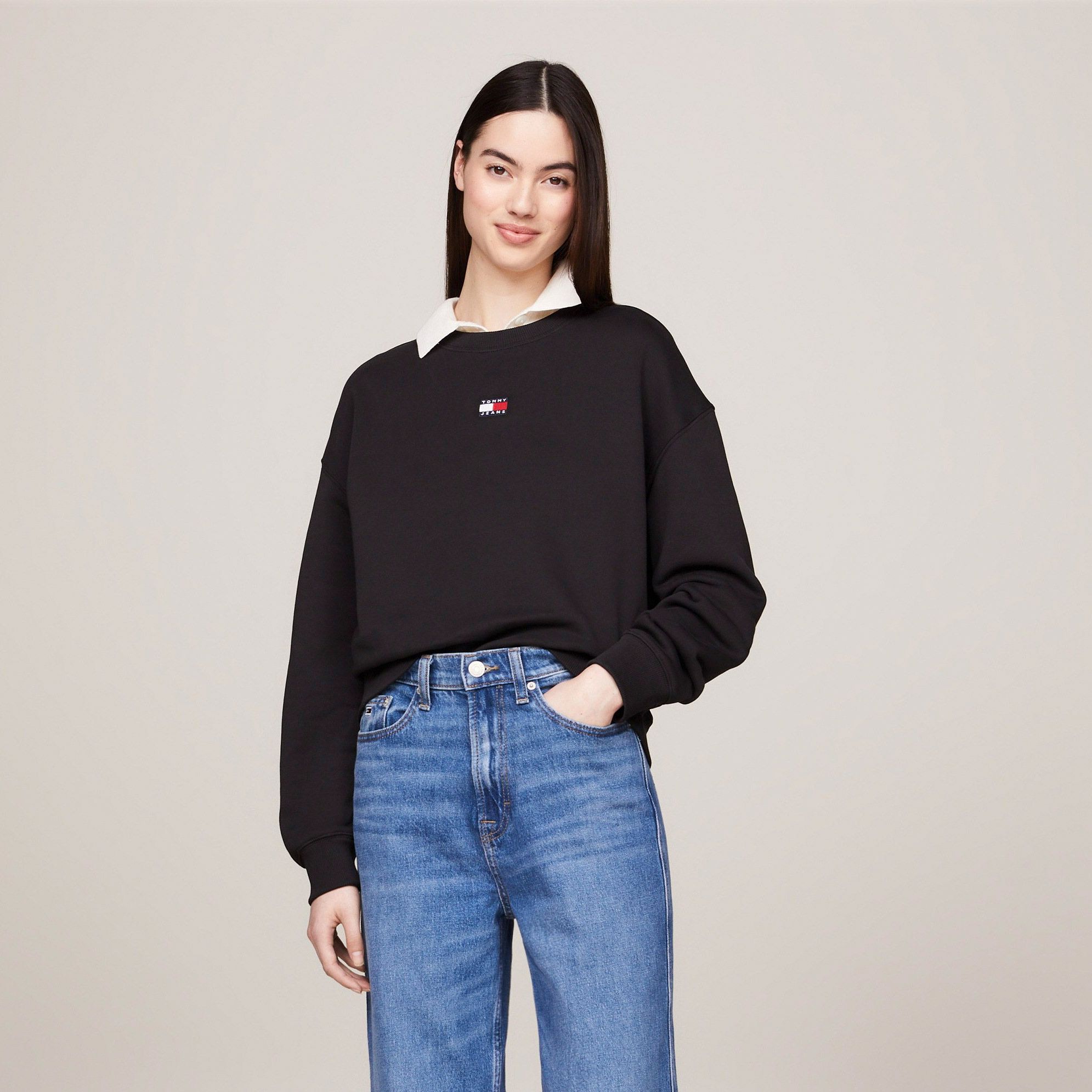 Tommy Hilfiger Badge Boxy Sweater Dames