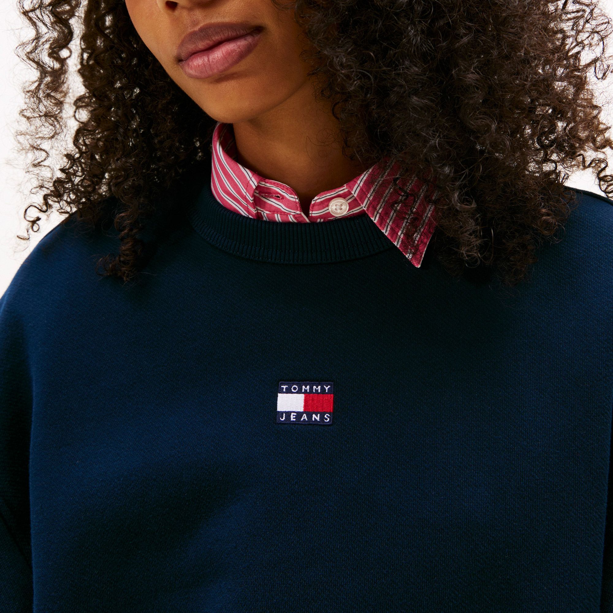 Pull Tommy Hilfiger Badge Boxy Femmes