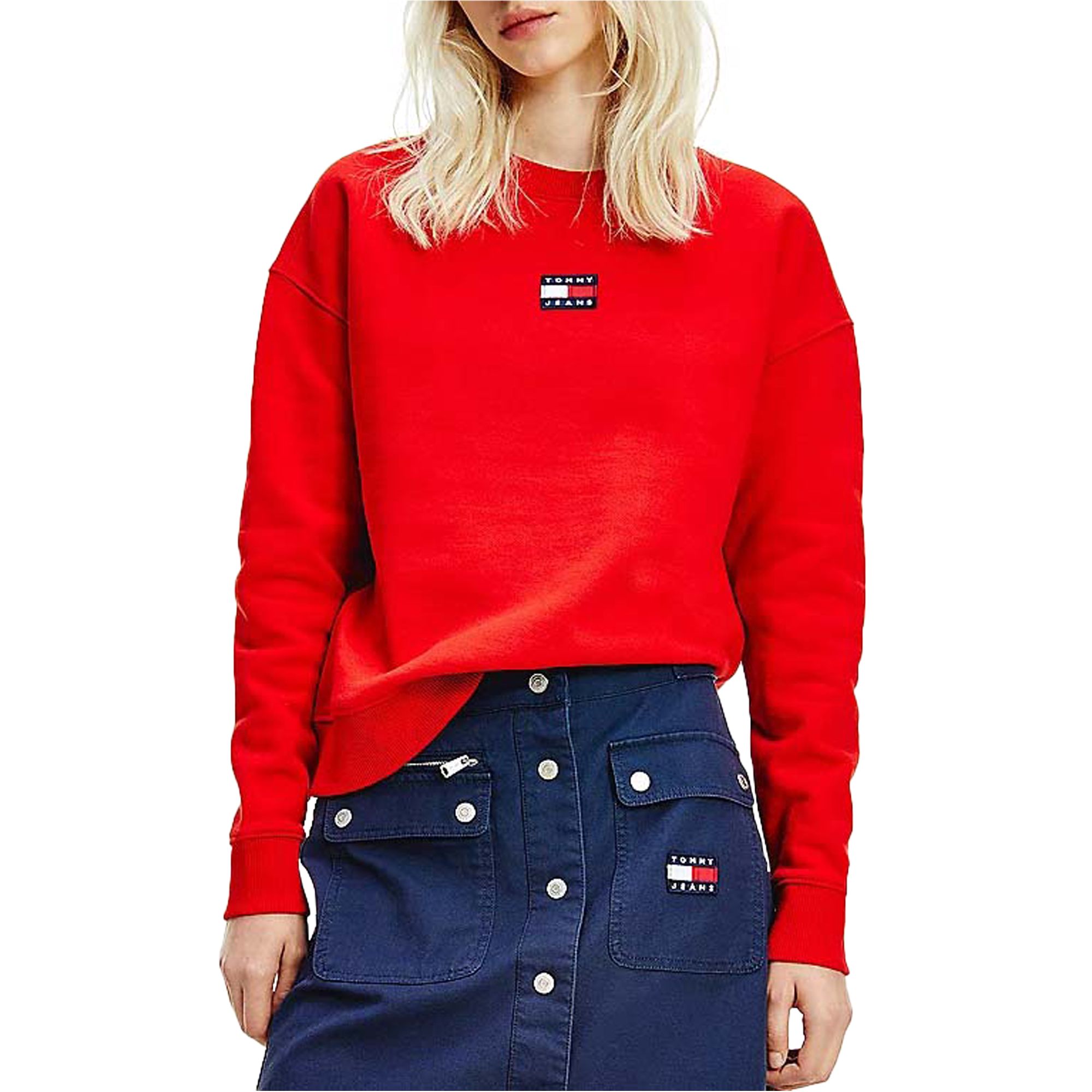 Tommy Hilfiger Centre Badge Crew Sweater Dames