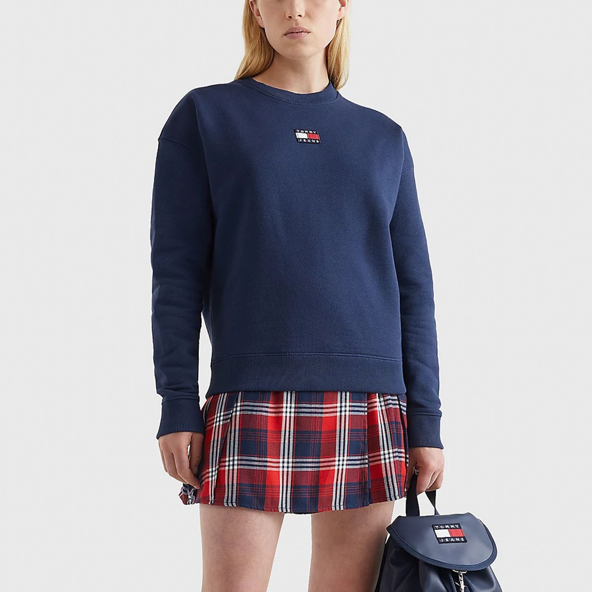 Tommy Hilfiger Centre Badge Crew Sweater Dames
